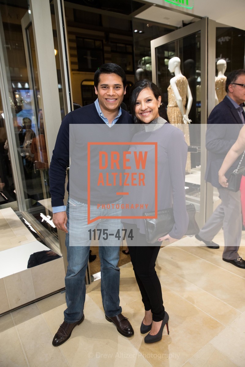 Nirav Tolia, Megha Tolia, SALVATORE FERRAGAMO San Francisco Re-Opening, US. US, January 23rd, 2014,Drew Altizer, Drew Altizer Photography, full-service agency, private events, San Francisco photographer, photographer california