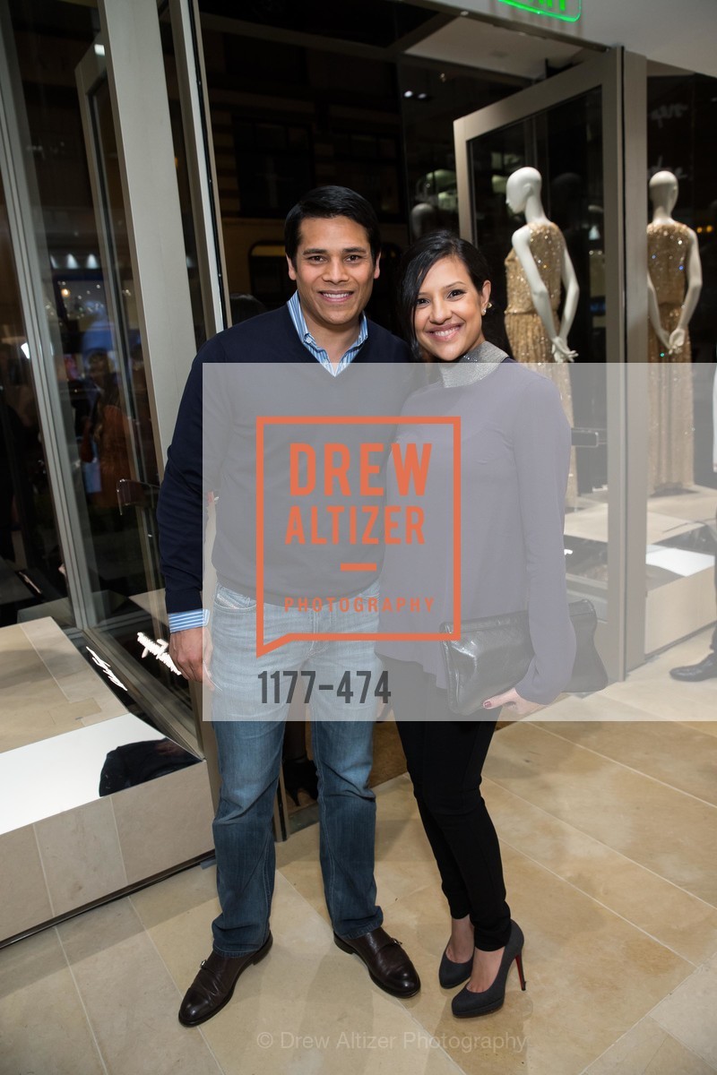 Nirav Tolia, Megha Tolia, SALVATORE FERRAGAMO San Francisco Re-Opening, US. US, January 23rd, 2014,Drew Altizer, Drew Altizer Photography, full-service agency, private events, San Francisco photographer, photographer california