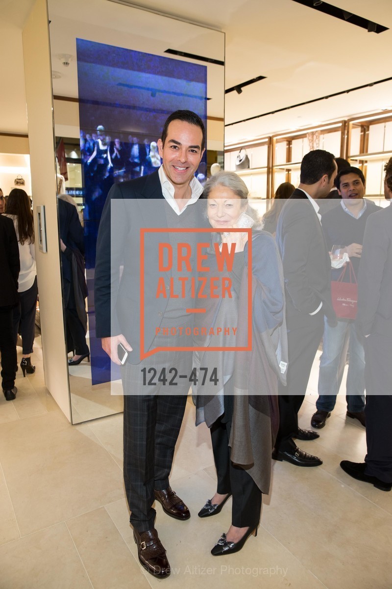 Greg Lopez, Denise Hale, SALVATORE FERRAGAMO San Francisco Re-Opening, US. US, January 23rd, 2014,Drew Altizer, Drew Altizer Photography, full-service agency, private events, San Francisco photographer, photographer california