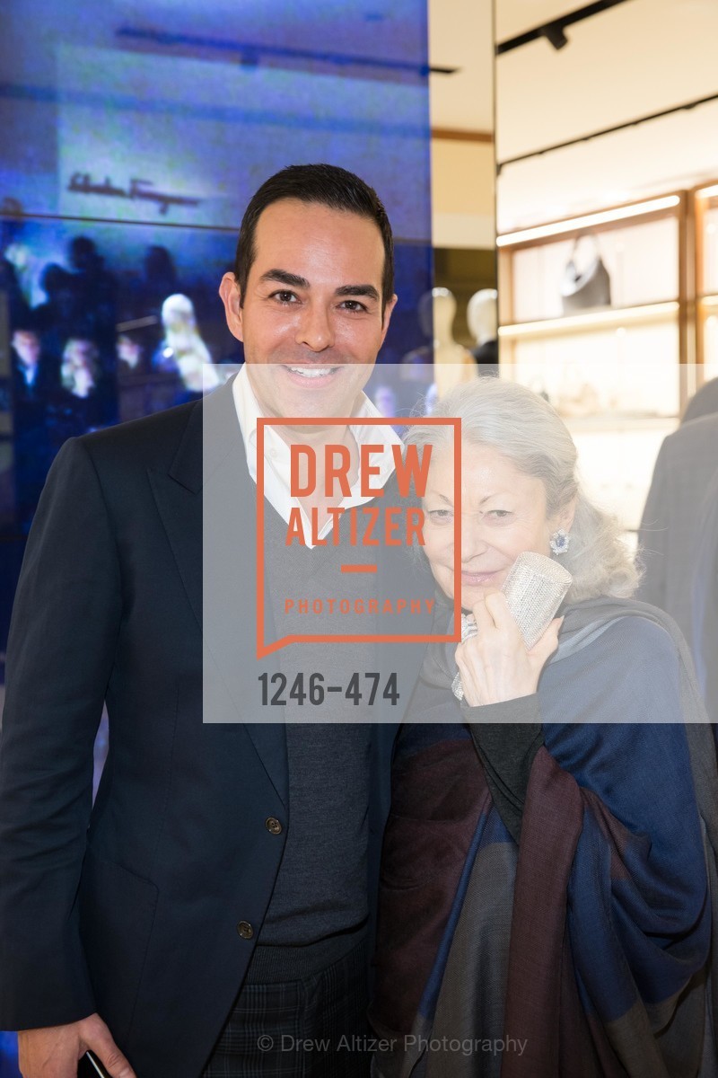 Greg Lopez, Denise Hale, SALVATORE FERRAGAMO San Francisco Re-Opening, US. US, January 23rd, 2014,Drew Altizer, Drew Altizer Photography, full-service agency, private events, San Francisco photographer, photographer california