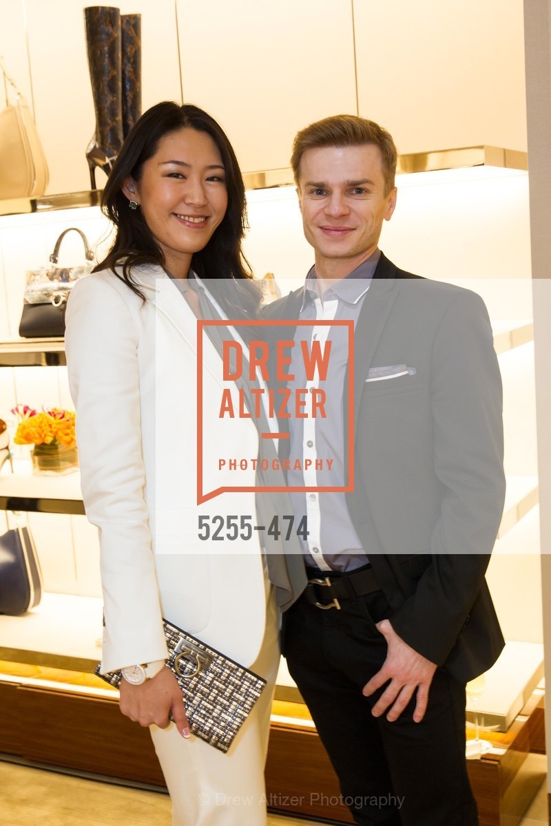 Miho Nedvigin, Gennadi Nedvigin, SALVATORE FERRAGAMO San Francisco Re-Opening, US. US, January 23rd, 2014,Drew Altizer, Drew Altizer Photography, full-service agency, private events, San Francisco photographer, photographer california