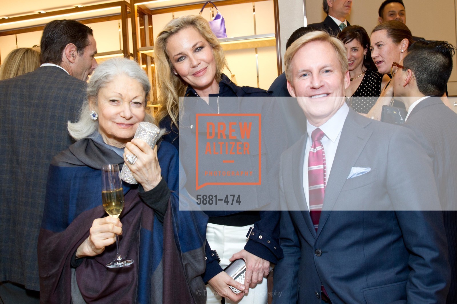 Denise Hale, Connie Nielsen, Peter Christman, SALVATORE FERRAGAMO San Francisco Re-Opening, US. US, January 23rd, 2014,Drew Altizer, Drew Altizer Photography, full-service agency, private events, San Francisco photographer, photographer california