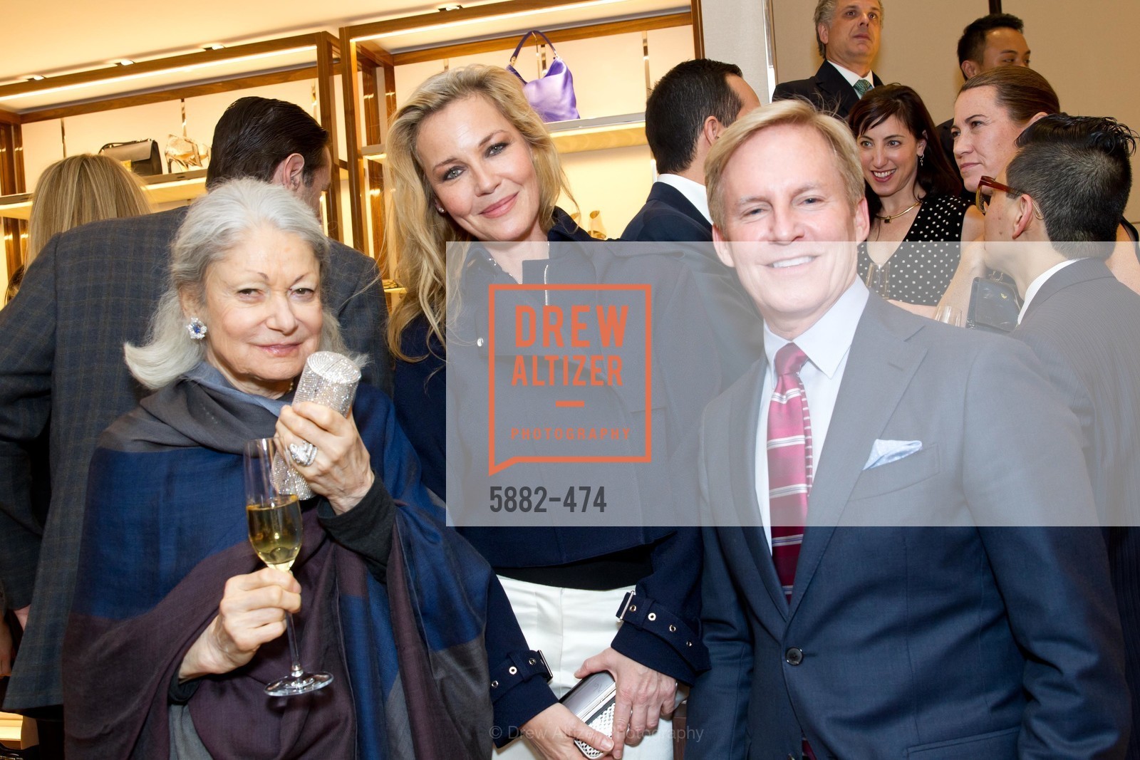 Denise Hale, Connie Nielsen, Peter Christman, SALVATORE FERRAGAMO San Francisco Re-Opening, US. US, January 23rd, 2014,Drew Altizer, Drew Altizer Photography, full-service agency, private events, San Francisco photographer, photographer california