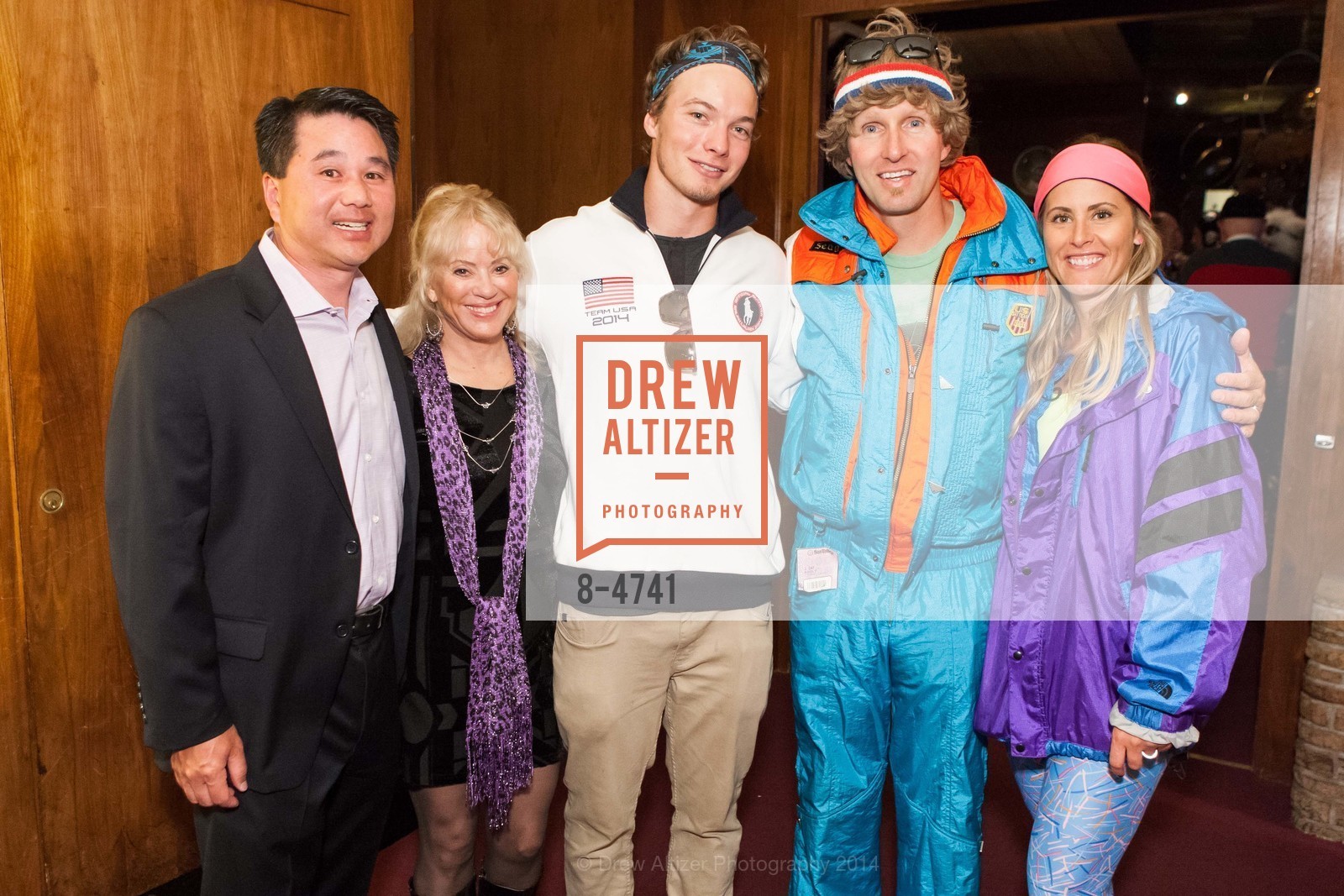 Garrett Lew, Sonia Moorea, David Wise, Brook Bingham, US SKI AND SNOW BOARD TEAM FOUNDATION Presents San Francisco SNOW BALL 2014, US, October 19th, 2014, Photo #8-4741 Garrett Lew, Sonia Moorea, David Wise, Brook Bingham, Photo #8-4741