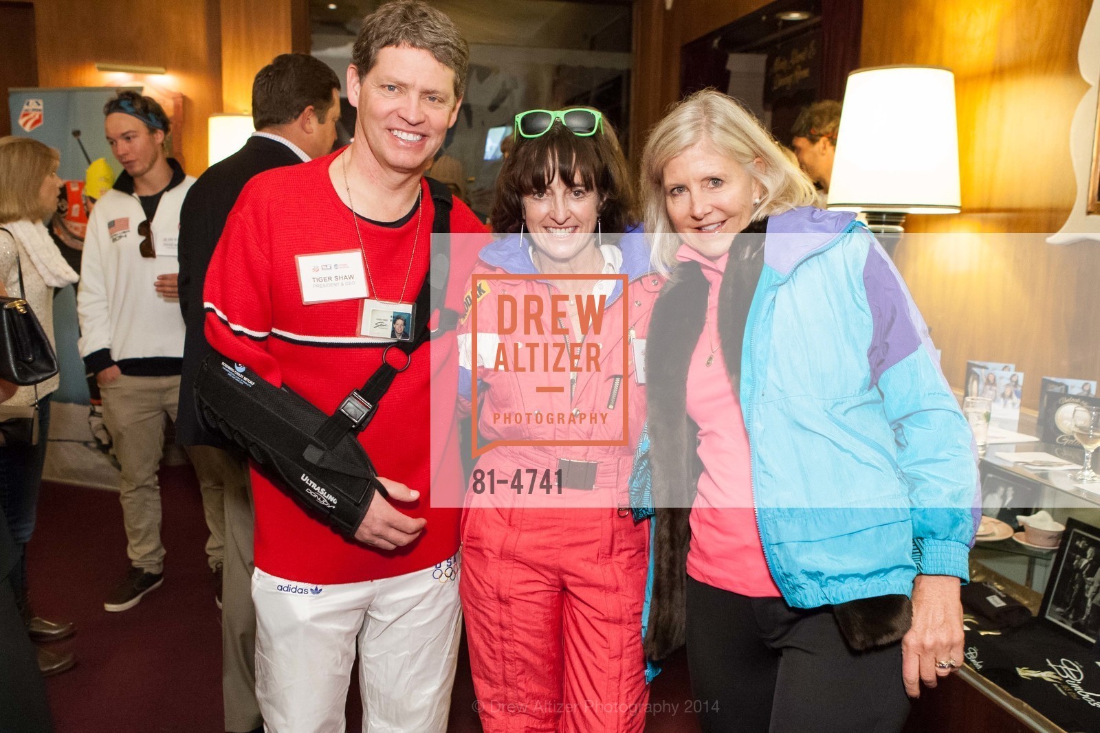 Tiger Shaw, Tamara McKinney, Carol Arvidsson, US SKI AND SNOW BOARD TEAM FOUNDATION Presents San Francisco SNOW BALL 2014, US, October 19th, 2014, Photo #81-4741 Tiger Shaw, Tamara McKinney, Carol Arvidsson, Photo #81-4741