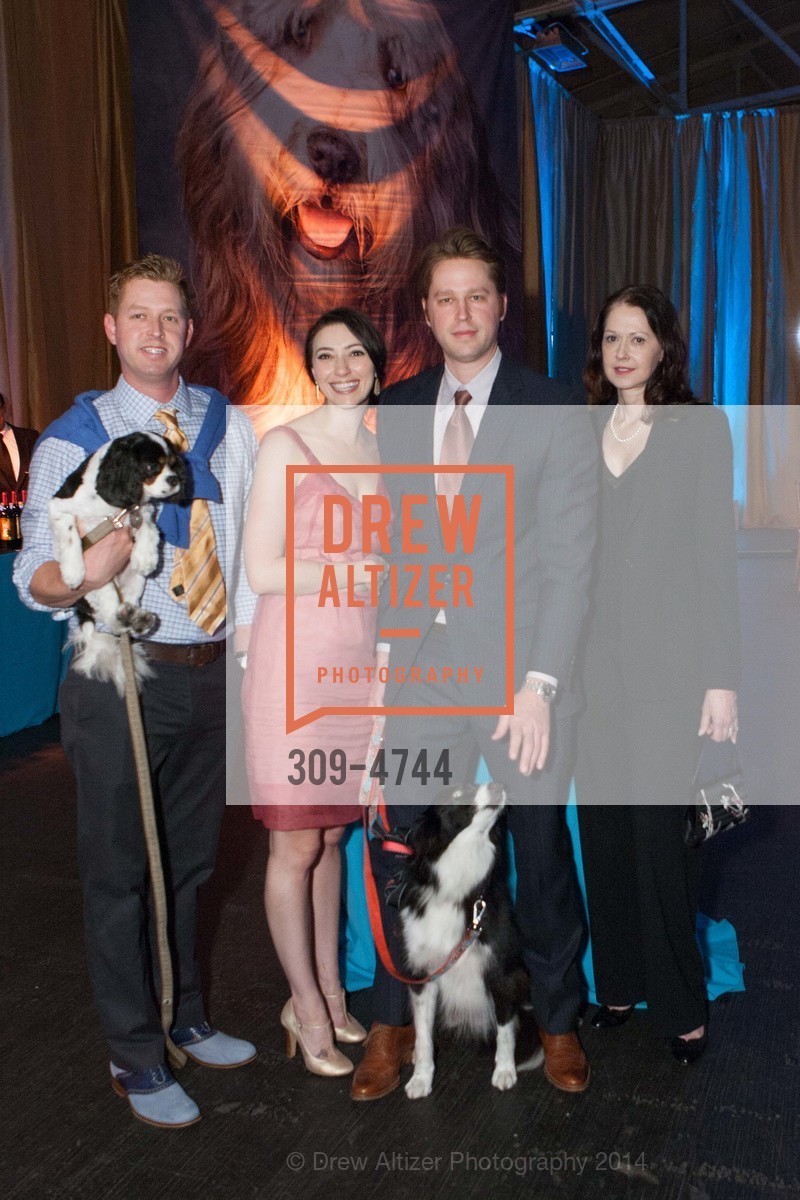 Brett Niebergall, Jackie Duhe, Nathan Niebergall, Sherry Simon, 18th Annual Bark & Whine Ball, US, March 13th, 2014, Photo #309-4744 Brett Niebergall, Jackie Duhe, Nathan Niebergall, Sherry Simon, Photo #309-4744