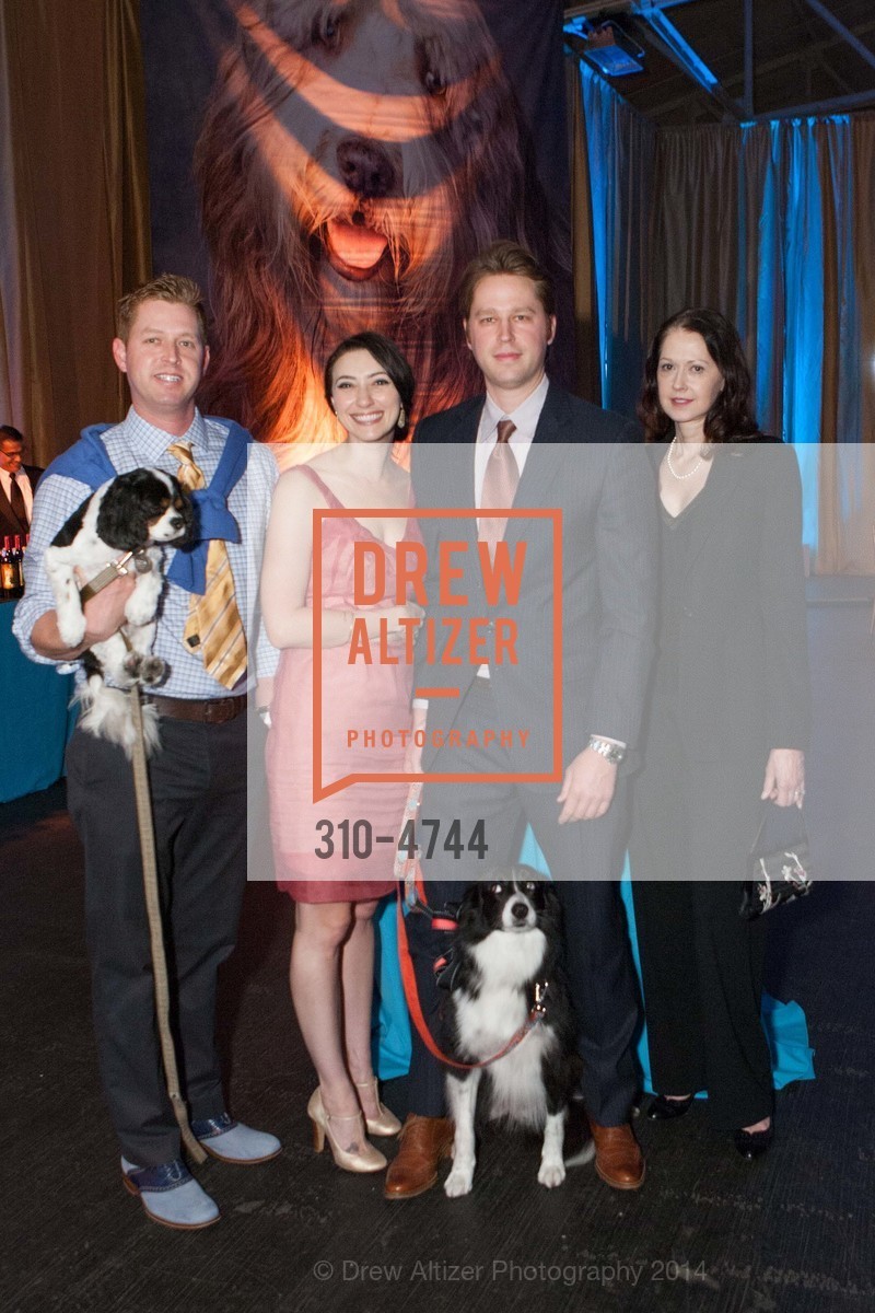 Brett Niebergall, Jackie Duhe, Nathan Niebergall, Sherry Simon, 18th Annual Bark & Whine Ball, US, March 13th, 2014, Photo #310-4744 Brett Niebergall, Jackie Duhe, Nathan Niebergall, Sherry Simon, Photo #310-4744