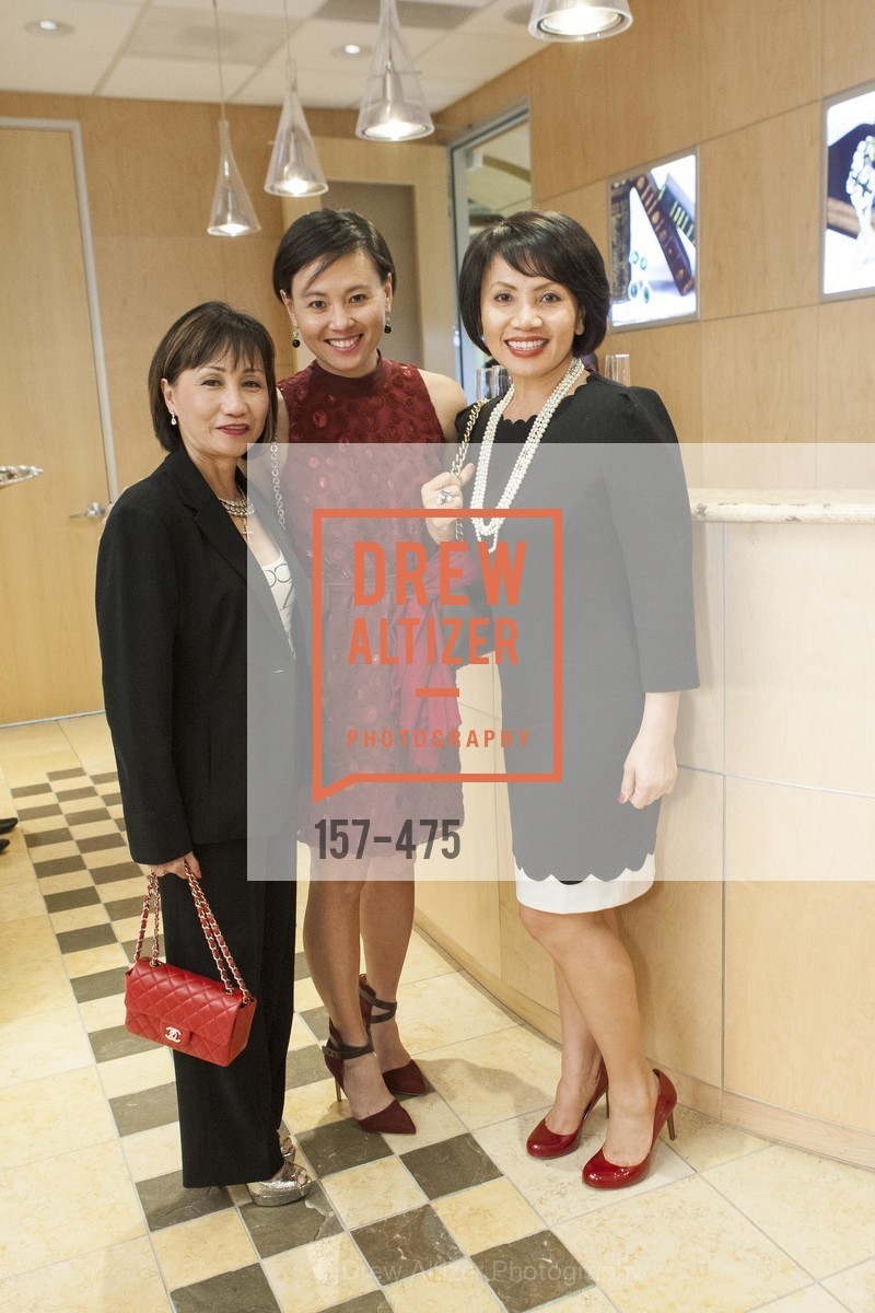 Misa Nguyen, Liz Tran, Lan Tran, RED CROSS Pre-Gala Champagne Reception, US. Stephen Silver Fine Jewelry, 2055 Woodside Road, Redwood City, CA 94061, January 22nd, 2014,Drew Altizer, Drew Altizer Photography, full-service agency, private events, San Francisco photographer, photographer california
