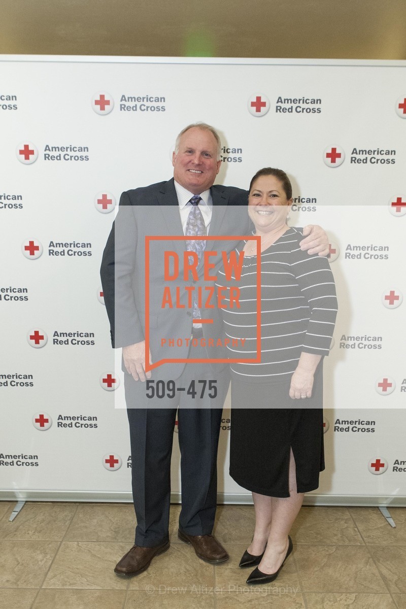 Chris Larkin, Debbie Silveira, RED CROSS Pre-Gala Champagne Reception, US. Stephen Silver Fine Jewelry, 2055 Woodside Road, Redwood City, CA 94061, Photo #509-475 Chris Larkin, Debbie Silveira, Photo #509-475