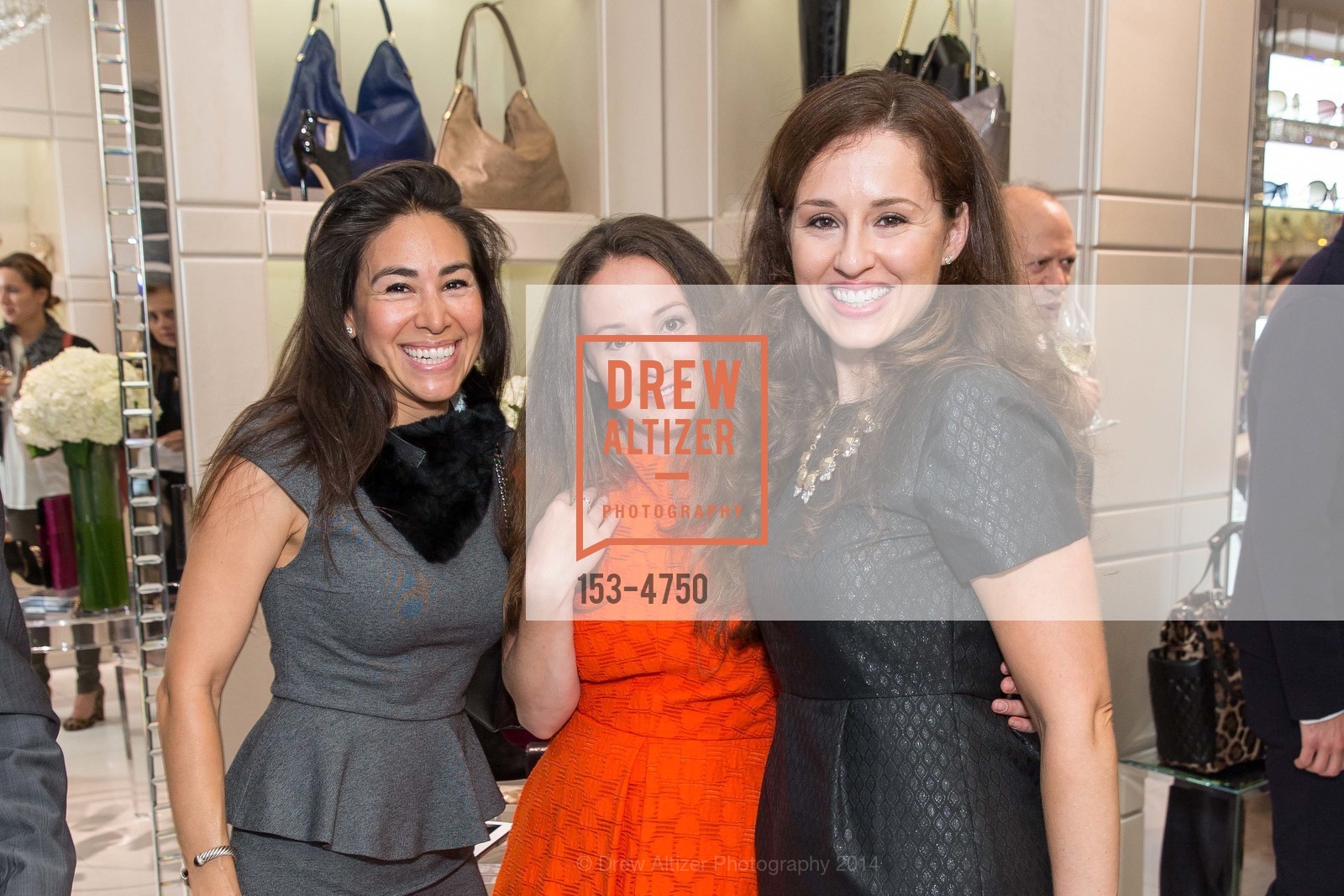 Celine Marquez, Ariel Kelley, Shoshana Ungerleider, Rooms That Rock 4 Chemo Pre-Gala Launch Party at Jimmy Choo, Jimmy Choo Boutique. 166 Geary Street, September 10th, 2014, Photo #153-4750 Celine Marquez, Ariel Kelley, Shoshana Ungerleider, Photo #153-4750