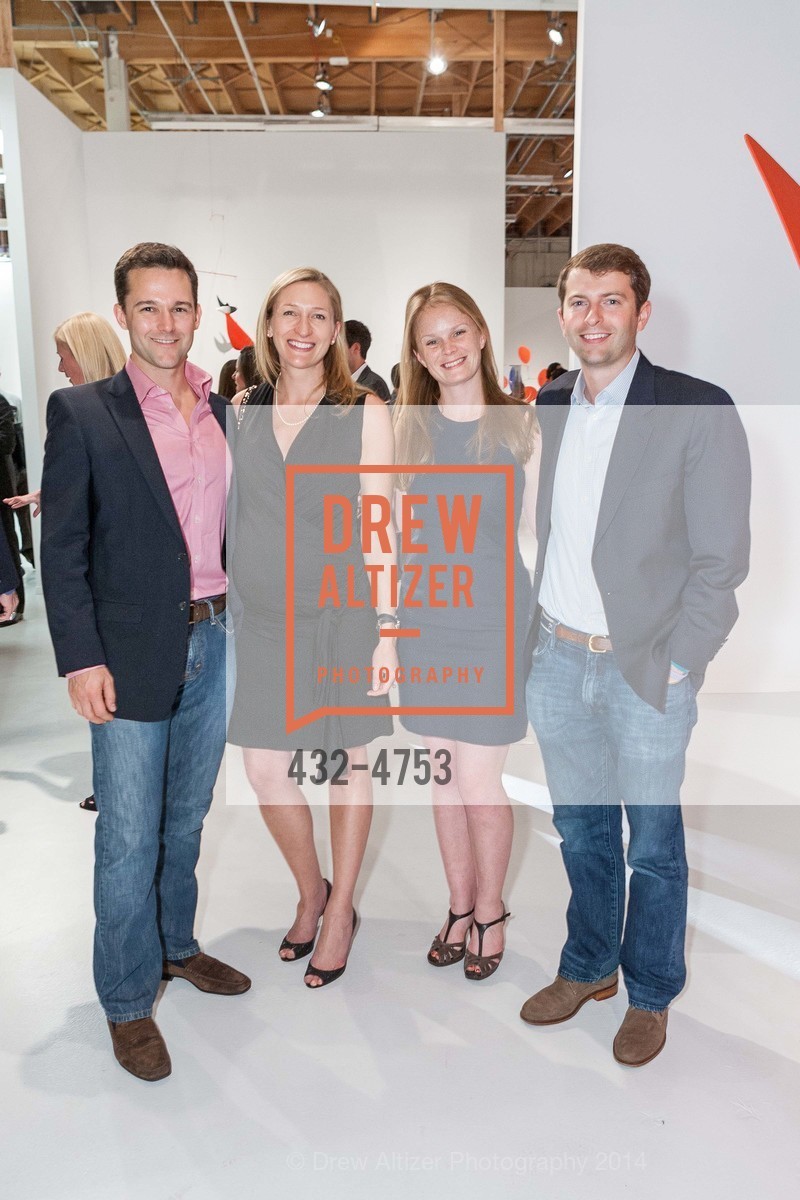 Todd Swanson, Mariah Taft, Charlie Adamski, Jory Caulkins, "PACE IN MENLO" Opening Night Party for Pace Gallery's Temporary Exhibit in Menlo Park, US, April 16th, 2014, Photo #432-4753 Todd Swanson, Mariah Taft, Charlie Adamski, Jory Caulkins, Photo #432-4753