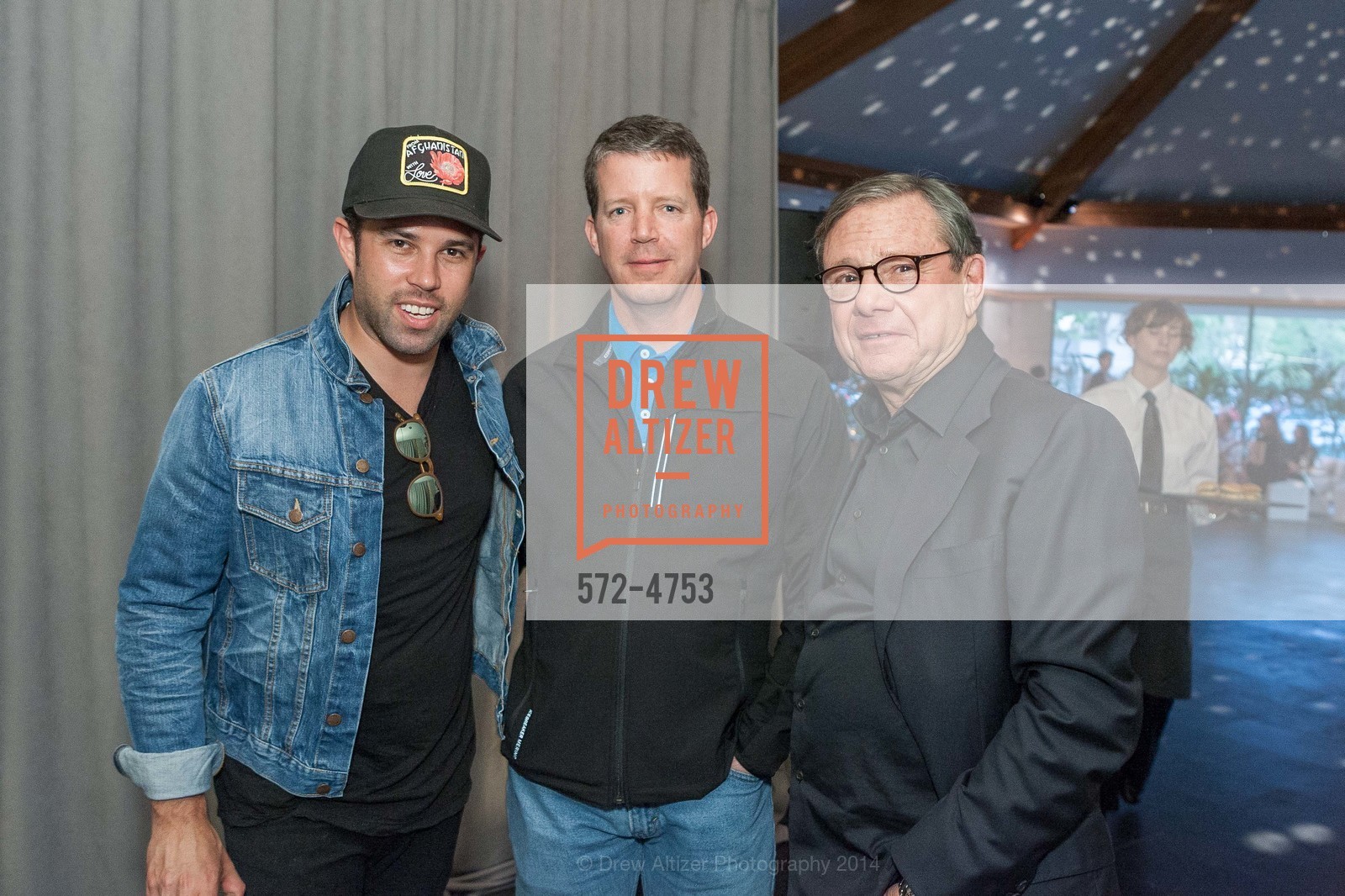 Anthony Schiller, Herb Allen, Michael Olson, "PACE IN MENLO" Opening Night Party for Pace Gallery's Temporary Exhibit in Menlo Park, US, April 16th, 2014, Photo #572-4753 Anthony Schiller, Herb Allen, Michael Olson, Photo #572-4753
