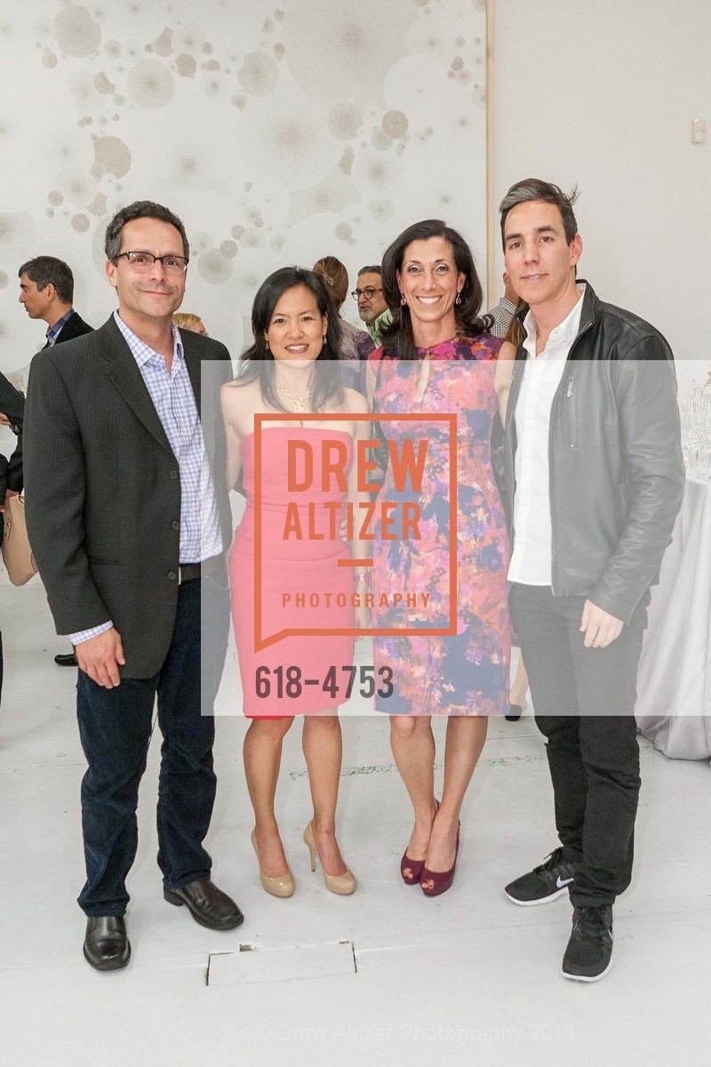 Bradley Horowitz, Irene Au, Caroline Horn, Mark Strehlow, "PACE IN MENLO" Opening Night Party for Pace Gallery's Temporary Exhibit in Menlo Park, US, April 16th, 2014, Photo #618-4753 Bradley Horowitz, Irene Au, Caroline Horn, Mark Strehlow, Photo #618-4753