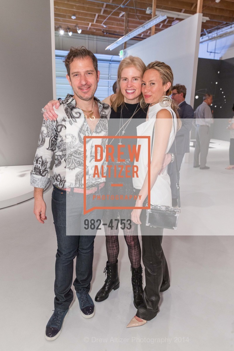 Sandy Calder, Laura Arrillaga-Andreessen, Elan Gentry, "PACE IN MENLO" Opening Night Party for Pace Gallery's Temporary Exhibit in Menlo Park, US, April 16th, 2014, Photo #982-4753 Sandy Calder, Laura Arrillaga-Andreessen, Elan Gentry, Photo #982-4753