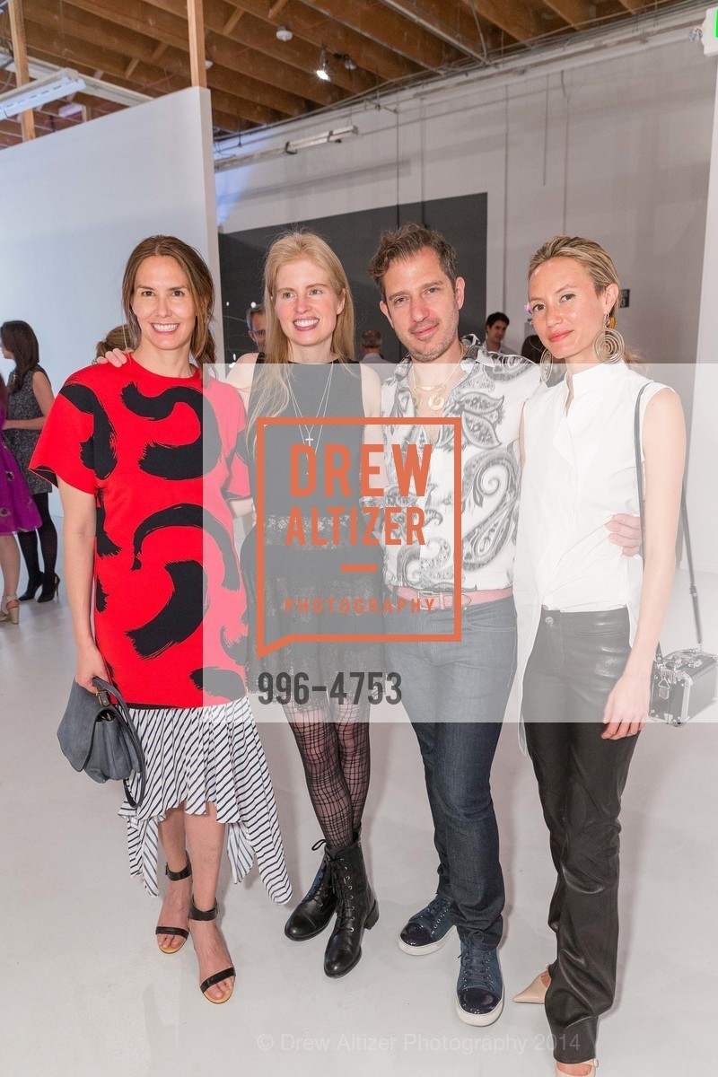 Fairfax Dorn, Laura Arrillaga-Andreessen, Sandy Calder, Elan Gentry, "PACE IN MENLO" Opening Night Party for Pace Gallery's Temporary Exhibit in Menlo Park, US, April 16th, 2014, Photo #996-4753 Fairfax Dorn, Laura Arrillaga-Andreessen, Sandy Calder, Elan Gentry, Photo #996-4753