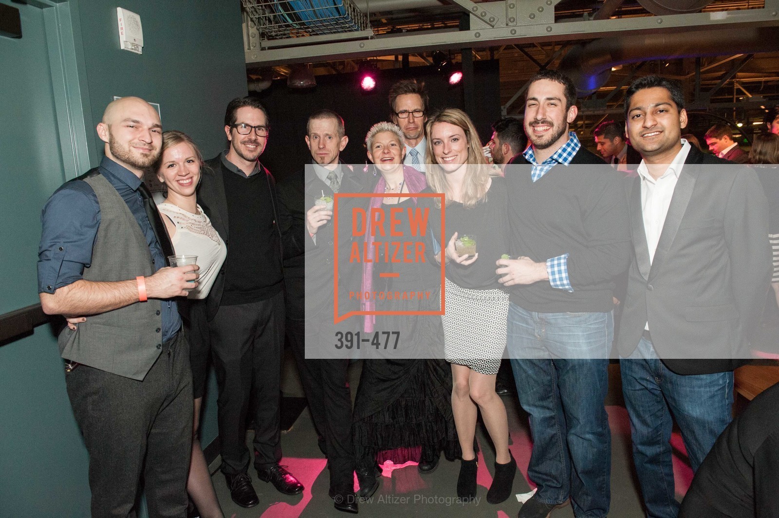Dragon Hoffman, Chelsea Perry, Jules Boneck, Nathan Moody, Krista Beckner, Amy Dublin, Andy Tang, Ritesh Lala, THE EXPLORATORIUM LAB Presents 2014 Science of Cocktails, US. US, January 24th, 2014,Drew Altizer, Drew Altizer Photography, full-service agency, private events, San Francisco photographer, photographer california