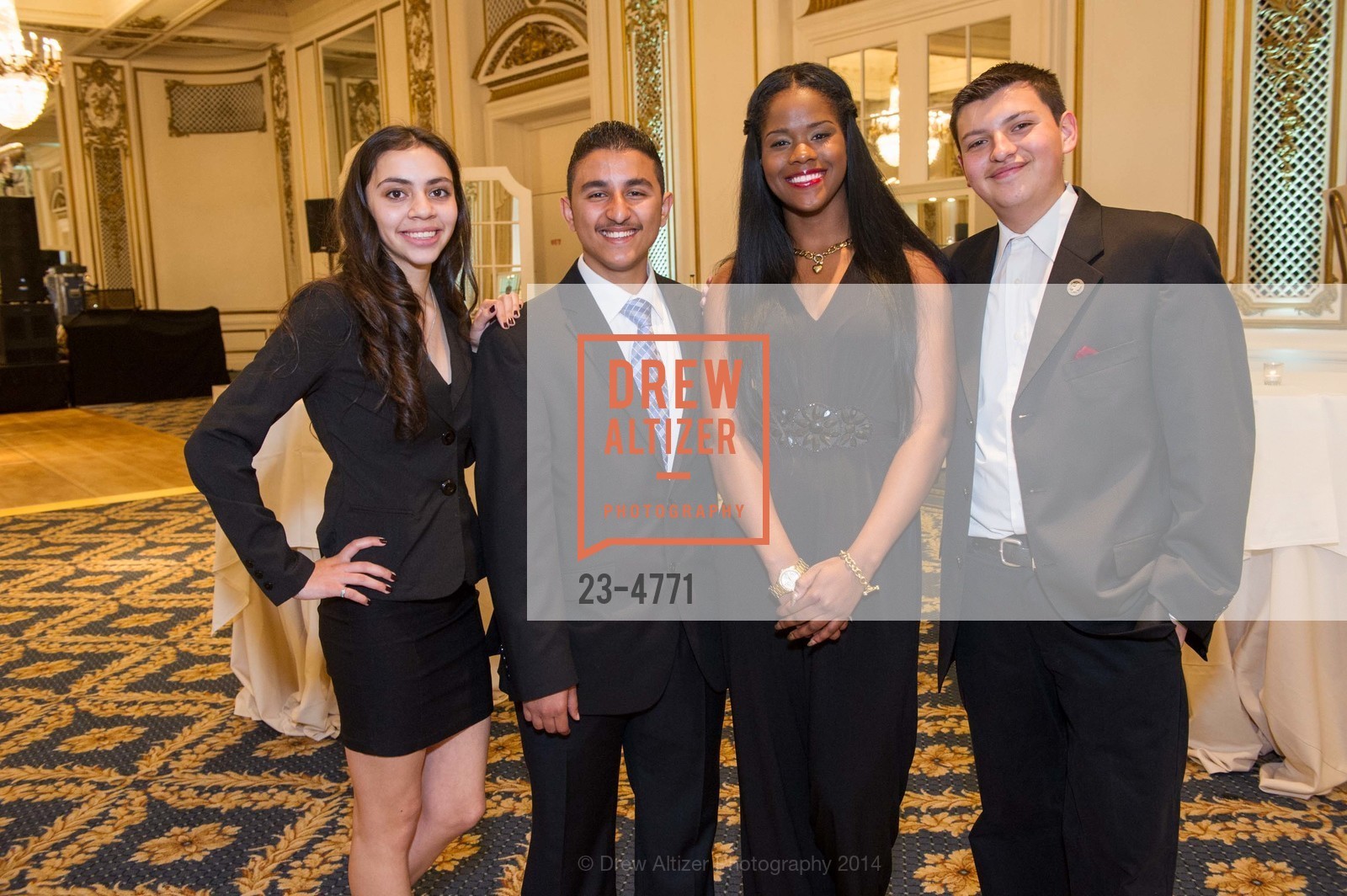 Celia Marcia, Naim Algaheim, Angel Cox, Gabe Cortez, 2014 BOYS & GIRLS CLUBS of San Francisco Annual Gala, US, May 9th, 2014, Photo #23-4771 Celia Marcia, Naim Algaheim, Angel Cox, Gabe Cortez, Photo #23-4771
