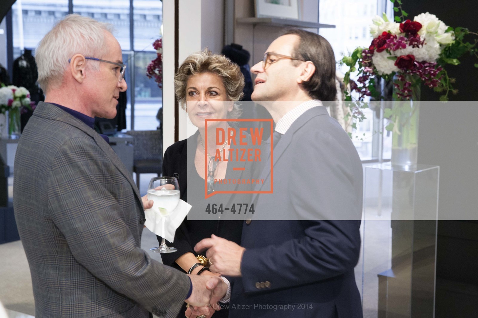 Laurence Lyons, Andre Bisang, SAKS 5TH AVENUE FUR SALON Present Andre and Lisa Bisang, US, November 6th, 2014, Photo #464-4774 Laurence Lyons, Andre Bisang, Photo #464-4774