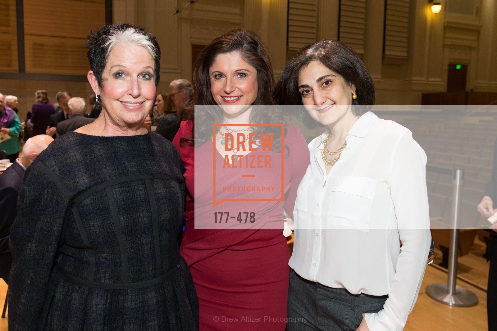 Karen Kubin, Barbara Walkowski, Fati Farmanfarmian, SAN FRANCISCO CONSERVATORY OF MUSIC'S 2014 Fanfare Luncheon, US. Conservatory of Music, January 24th, 2014,Drew Altizer, Drew Altizer Photography, full-service agency, private events, San Francisco photographer, photographer california