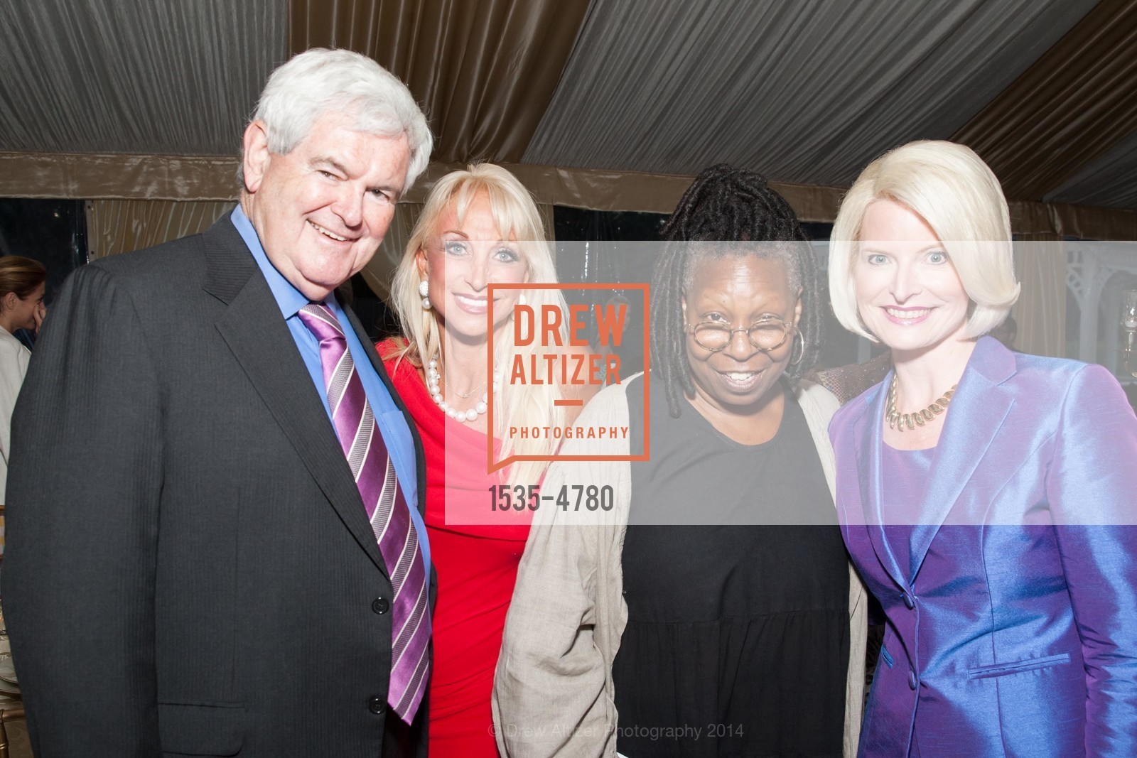 Newt Gingrich, Daru Kawalkowski, Whoopi Goldberg, Callista Gingrich, Photo #1535-4780