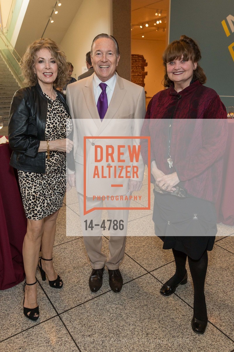 Eloise Travers, Mike Bewley, Susan Leask, SAN JOSE MUSEUM OF ART'S Council 100's 20th Anniversary Dinner, US, March 14th, 2014, Photo #14-4786 Eloise Travers, Mike Bewley, Susan Leask, Photo #14-4786
