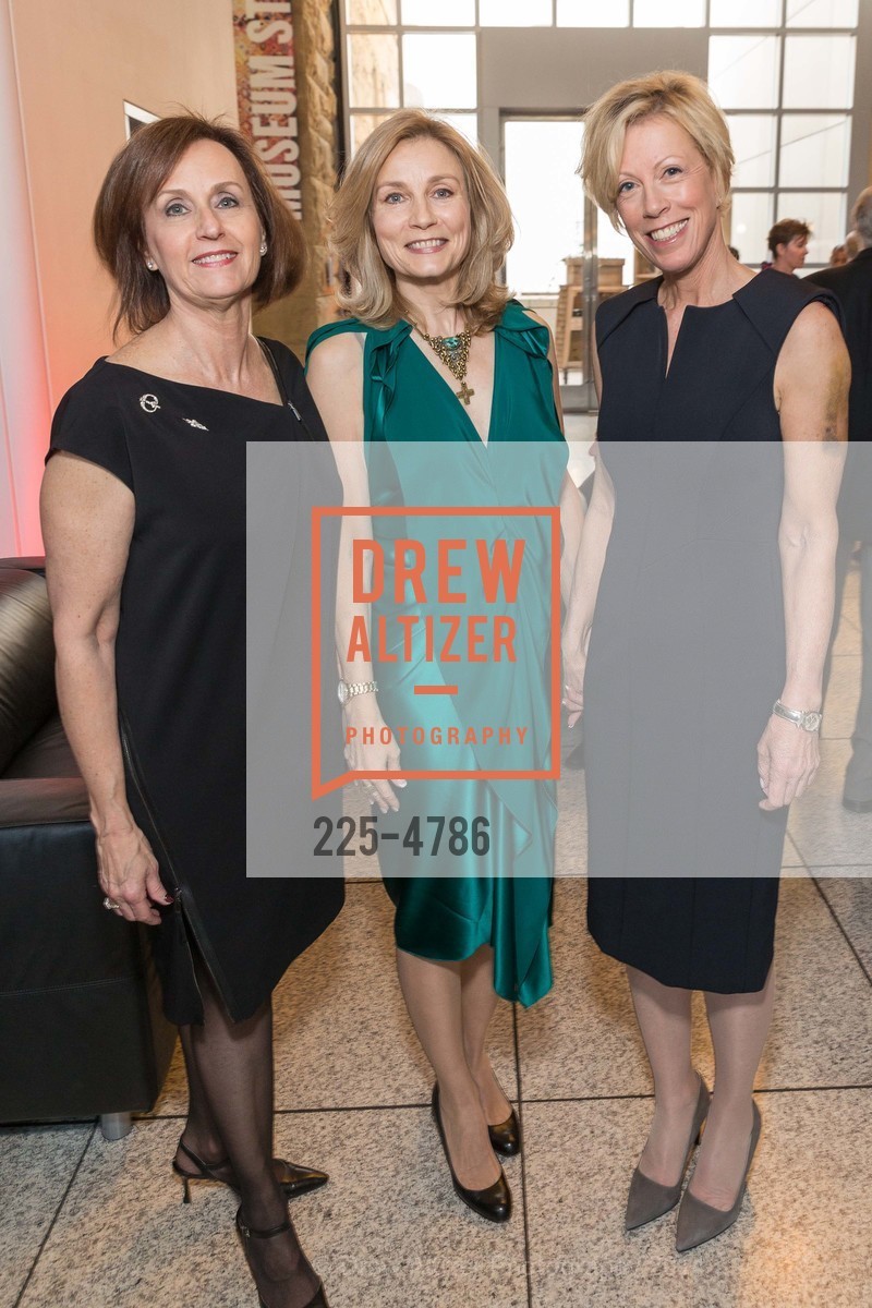 Eileen Silver, Elena Lebeveda, Wanda Kownacki, SAN JOSE MUSEUM OF ART'S Council 100's 20th Anniversary Dinner, US, March 14th, 2014, Photo #225-4786 Eileen Silver, Elena Lebeveda, Wanda Kownacki, Photo #225-4786