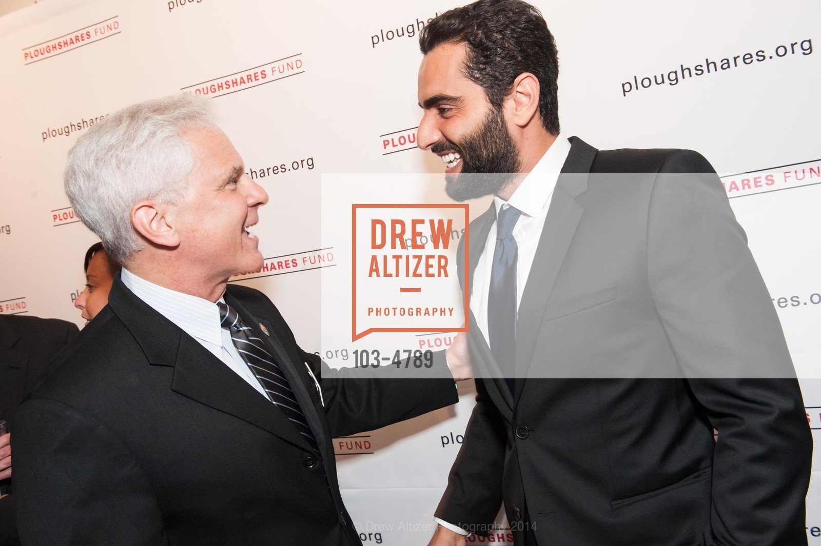 Joe Cirincione, Farshad Farahat, PLOUGHSHARES FUND Chain Reaction 2014, US, June 3rd, 2014, Photo #103-4789 Joe Cirincione, Farshad Farahat, Photo #103-4789