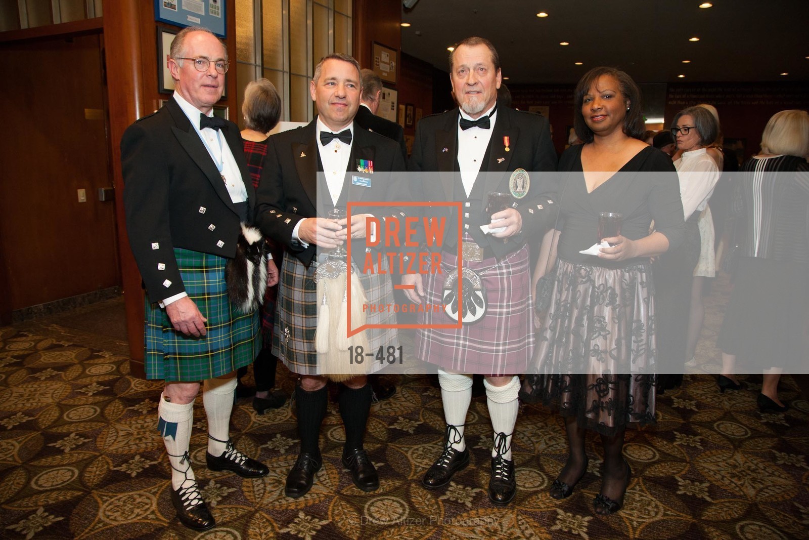 Bruce McMillan, Jaeame Koyil, Bill Jaggers, Yolanda Jaggers, ST. ANDREW'S SOCIETY OF SAN FRANCISCO'S Traditional Burns Night Supper 2014, US. US, January 25th, 2014,Drew Altizer, Drew Altizer Photography, full-service agency, private events, San Francisco photographer, photographer california