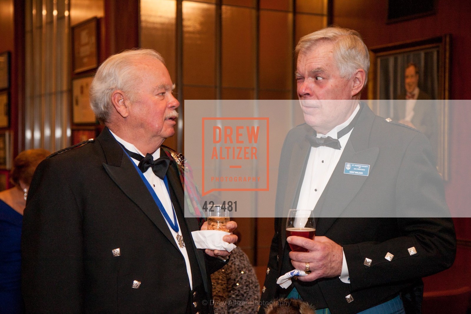 Gene McCracken, Kent Walker, ST. ANDREW'S SOCIETY OF SAN FRANCISCO'S Traditional Burns Night Supper 2014, US. US, January 25th, 2014,Drew Altizer, Drew Altizer Photography, full-service event agency, private events, San Francisco photographer, photographer California