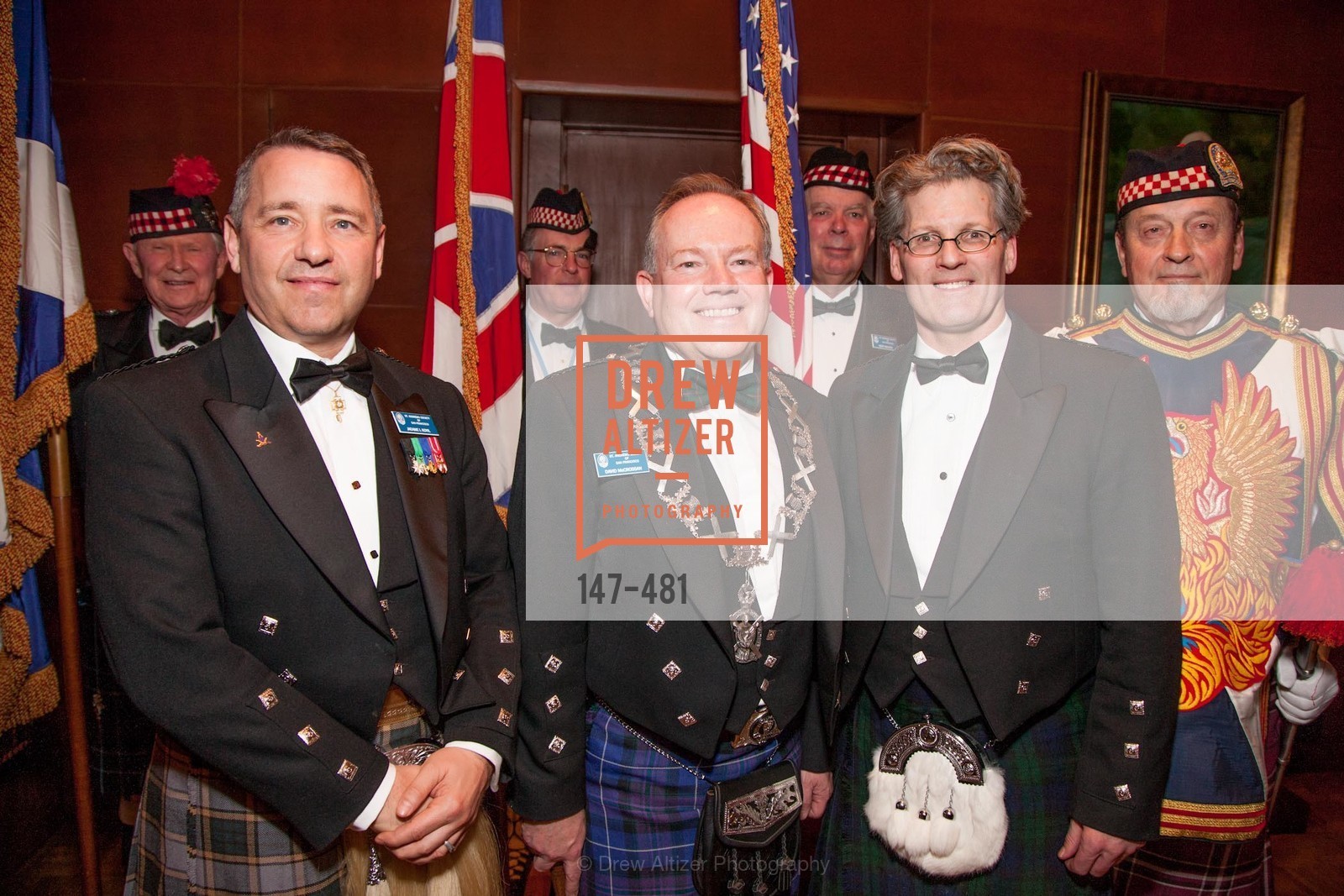 Jaeame Koyil, David McCrossan, David Campbell, Bill Jaggers, ST. ANDREW'S SOCIETY OF SAN FRANCISCO'S Traditional Burns Night Supper 2014, US. US, January 25th, 2014,Drew Altizer, Drew Altizer Photography, full-service agency, private events, San Francisco photographer, photographer california