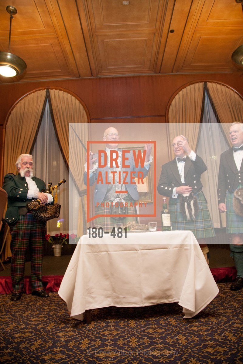 Jek Cunningham, Fred Macondray, Bruce McMillan, Kent Walker, ST. ANDREW'S SOCIETY OF SAN FRANCISCO'S Traditional Burns Night Supper 2014, US. US, January 25th, 2014
