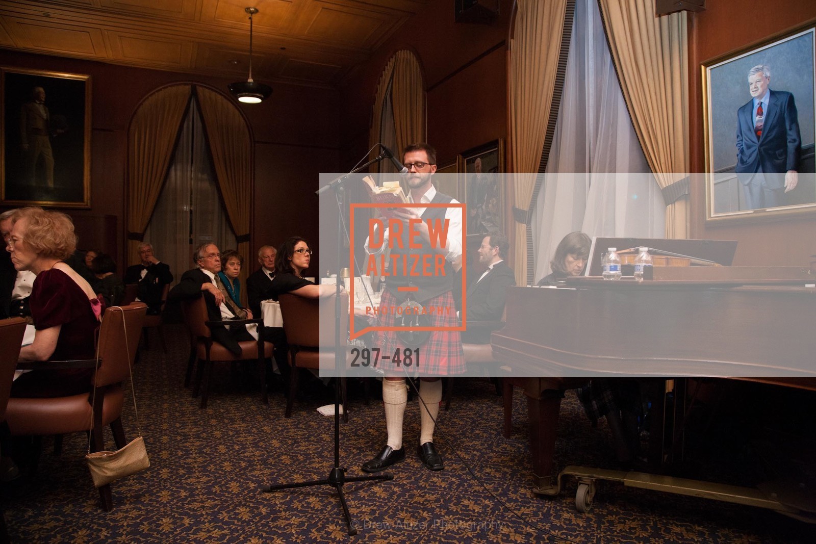 Performance, ST. ANDREW'S SOCIETY OF SAN FRANCISCO'S Traditional Burns Night Supper 2014, US. US, January 25th, 2014,Drew Altizer, Drew Altizer Photography, full-service agency, private events, San Francisco photographer, photographer california