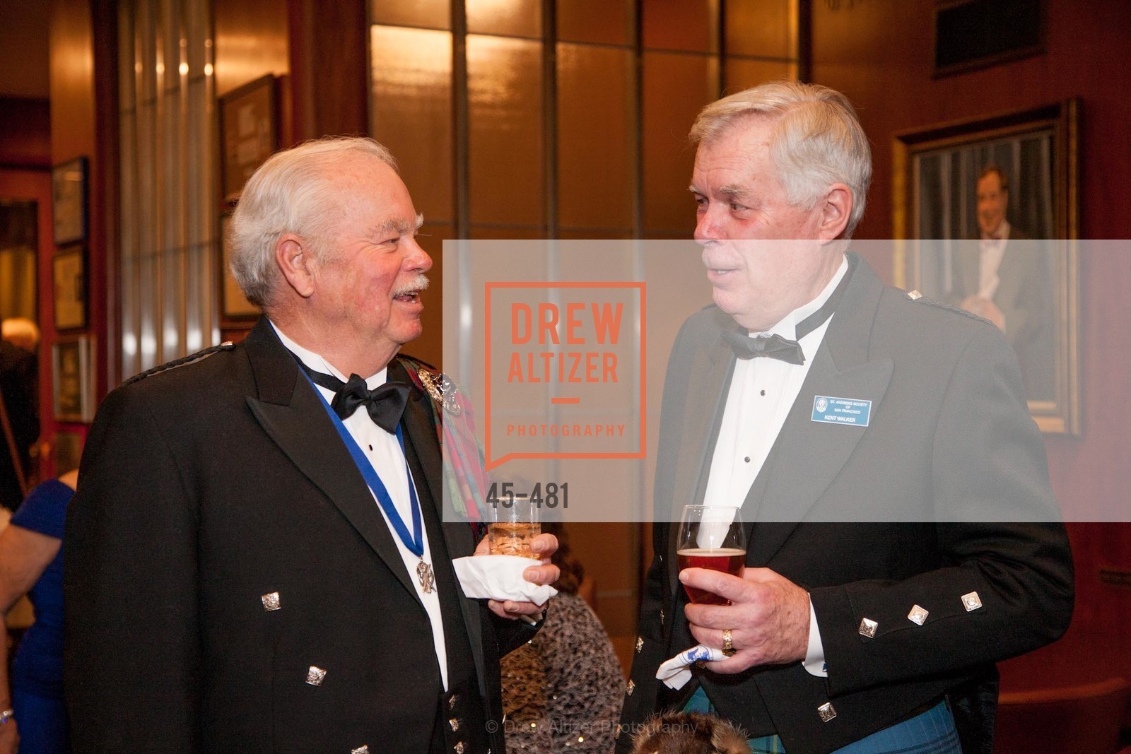 Gene McCracken, Kent Walker, ST. ANDREW'S SOCIETY OF SAN FRANCISCO'S Traditional Burns Night Supper 2014, US. US, January 25th, 2014,Drew Altizer, Drew Altizer Photography, full-service agency, private events, San Francisco photographer, photographer california