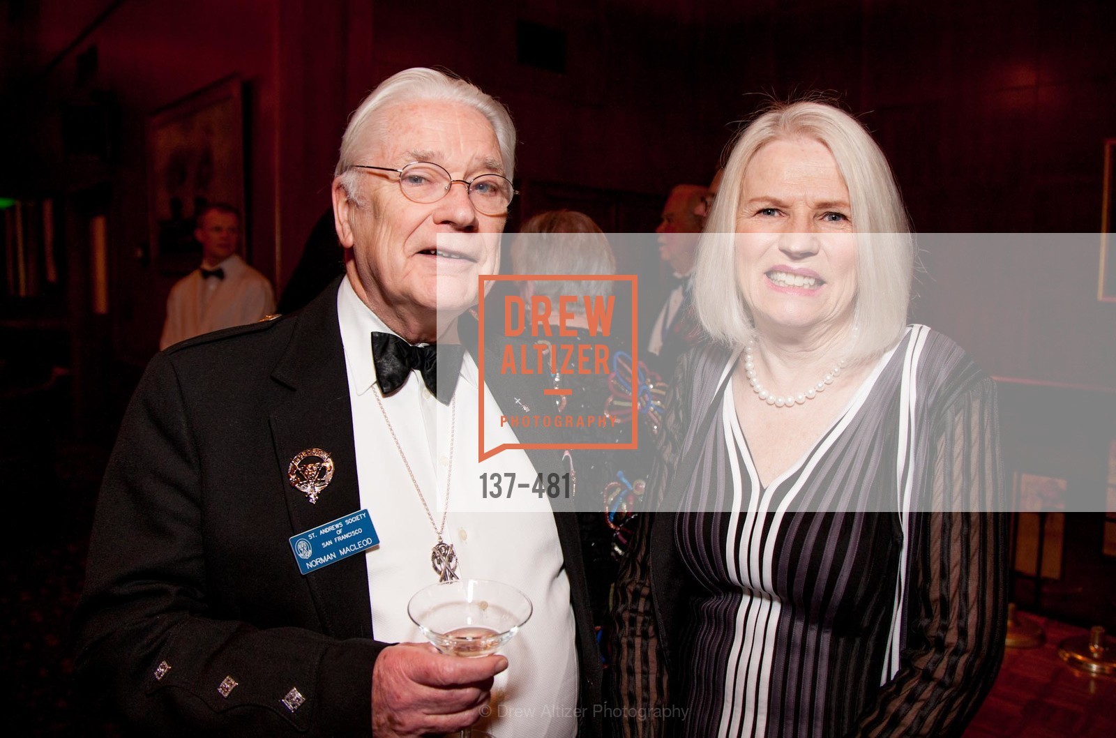 Norman McLeod, Dorothy McCorkindale, ST. ANDREW'S SOCIETY OF SAN FRANCISCO'S Traditional Burns Night Supper 2014, US. US, . US, Photo #137-481 Norman McLeod, Dorothy McCorkindale, Photo #137-481