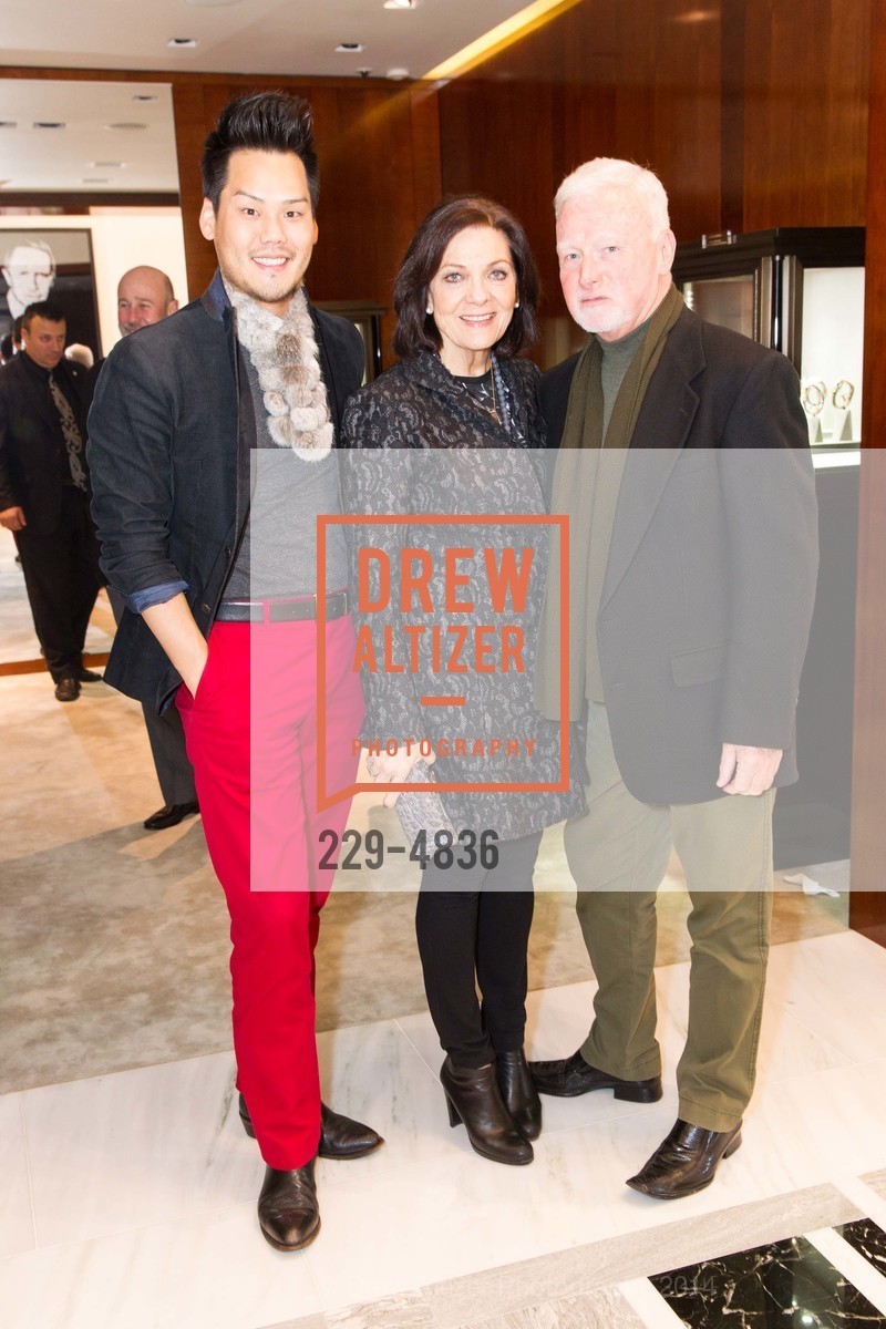 Christopher Lee, Pamela Culp, Sam Leftwich, GRAFF Salutes Philanthropists Vanessa Getty, Daniel Lurie and Traci Des Jardins, US, December 4th, 2014, Photo #229-4836 Christopher Lee, Pamela Culp, Sam Leftwich, Photo #229-4836