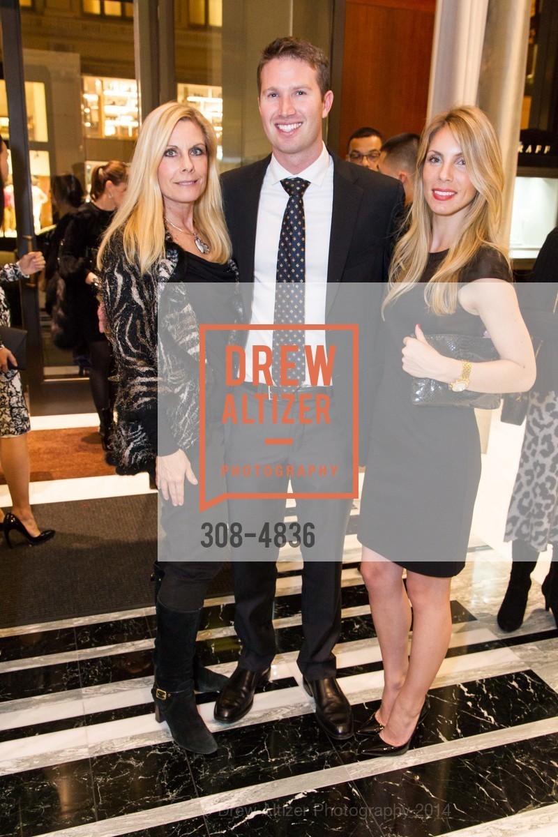 Jacqueline Jacoby, Collin White, Alyssa Belardi, GRAFF Salutes Philanthropists Vanessa Getty, Daniel Lurie and Traci Des Jardins, US, December 4th, 2014, Photo #308-4836 Jacqueline Jacoby, Collin White, Alyssa Belardi, Photo #308-4836