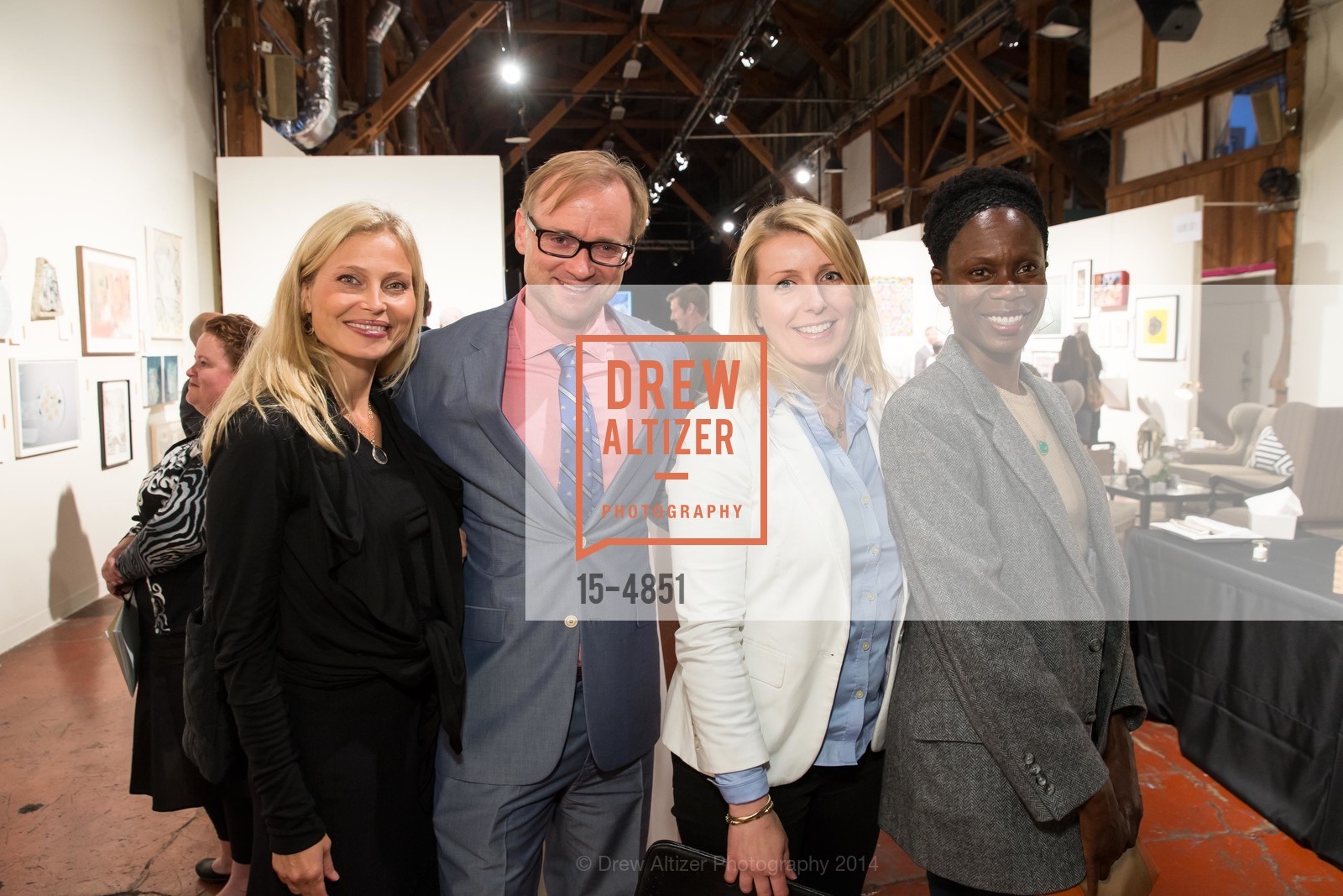 Dominque Forsberg, Casper Schuebbe, Kira Lyons, Lola Olazunjoye, HEADLANDS CENTER FOR THE ARTS Presents Benefit Auction, US, June 4th, 2014, Photo #15-4851 Dominque Forsberg, Casper Schuebbe, Kira Lyons, Lola Olazunjoye, Photo #15-4851