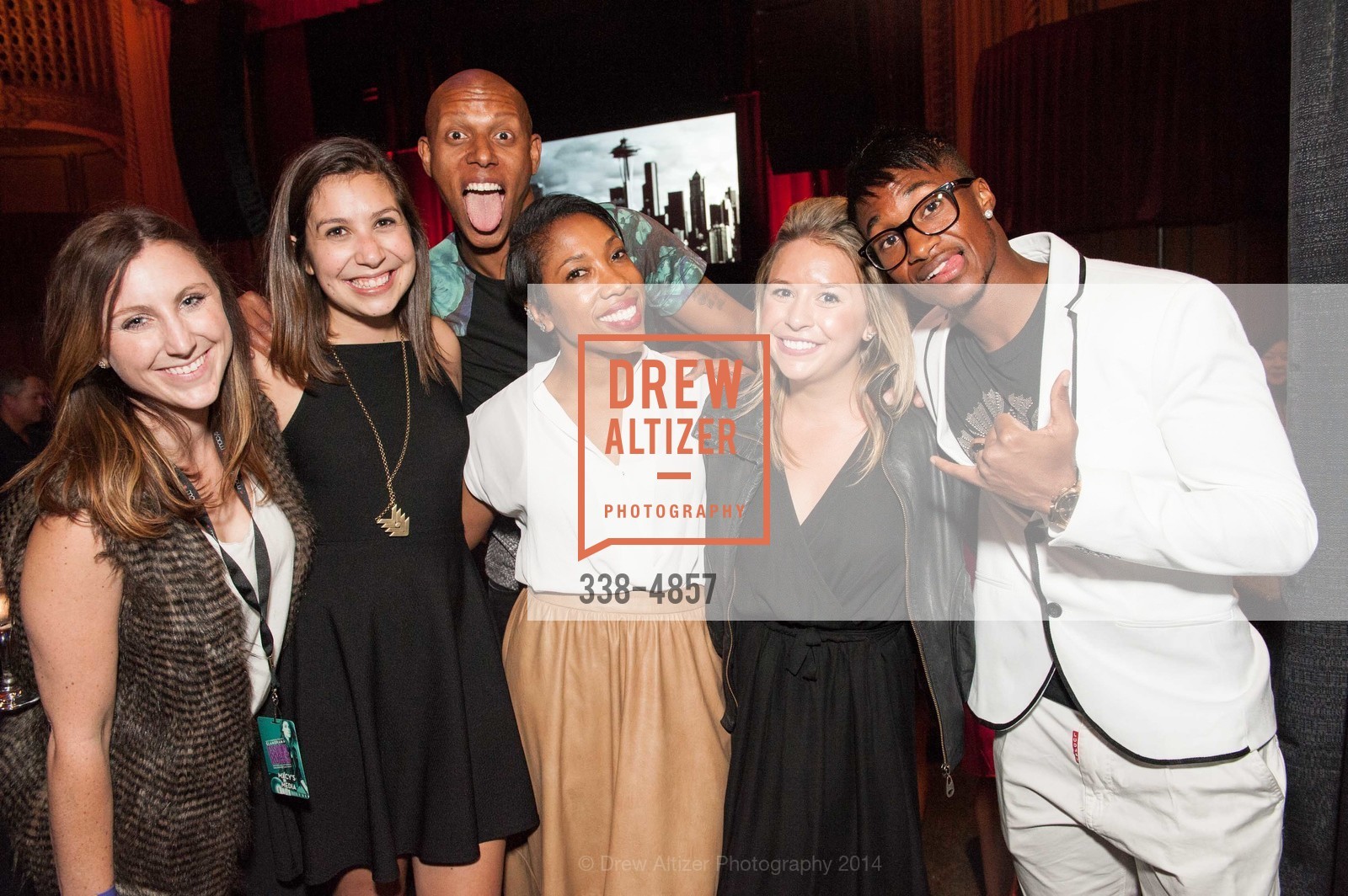 Sarah Madford, Mattie ?, Jordan Stewart, Tenica Small, Yannick Djalo, MACY'S PASSPORT Glamorama 2014, Golden Gate Theater. 1 Taylor Street, September 12th, 2014, Photo #338-4857 Sarah Madford, Mattie ?, Jordan Stewart, Tenica Small, Yannick Djalo, Photo #338-4857