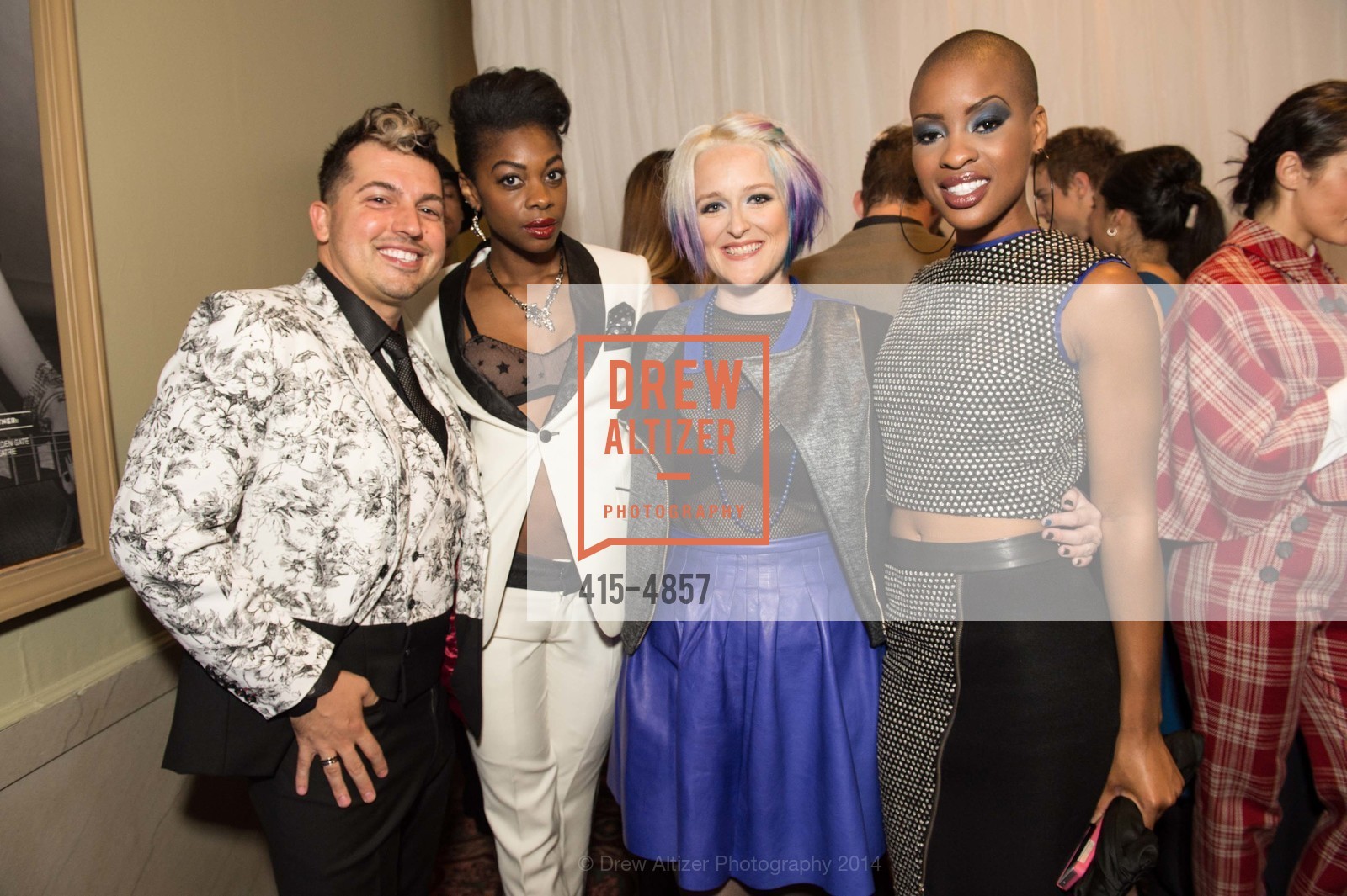 Jake Wall, Melissa Gray, Bethany Meuleners, Shaila Yvonne, MACY'S PASSPORT Glamorama 2014, Golden Gate Theater. 1 Taylor Street, September 12th, 2014, Photo #415-4857 Jake Wall, Melissa Gray, Bethany Meuleners, Shaila Yvonne, Photo #415-4857