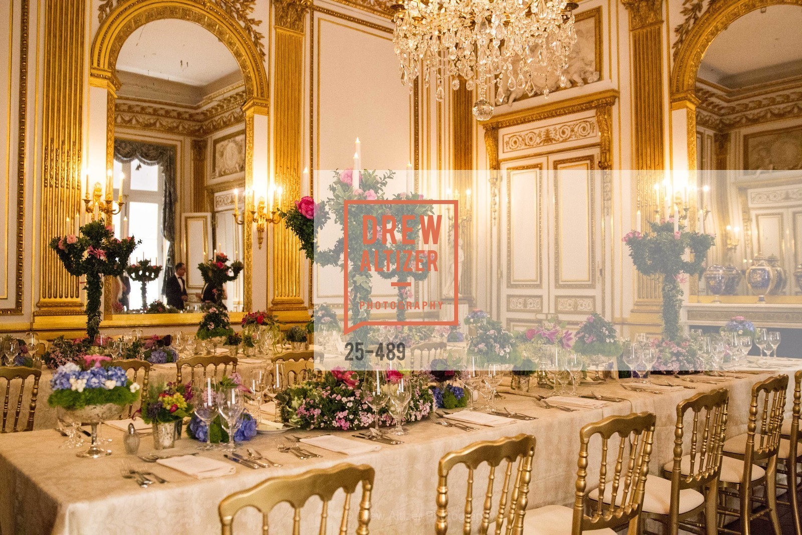 Atmosphere, The Salon Doré from the Hôtel de La Trémoille Private Dinner, US. The Battery, April 1st, 2014,Drew Altizer, Drew Altizer Photography, full-service agency, private events, San Francisco photographer, photographer california