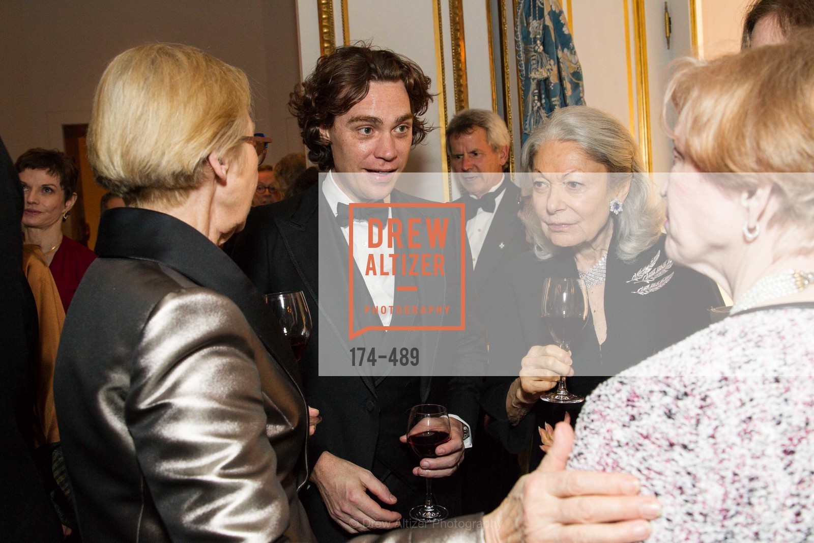 Barbro Osher, Jay Fielden, Denise Hale, The Salon Doré from the Hôtel de La Trémoille Private Dinner, US. The Battery, April 1st, 2014,Drew Altizer, Drew Altizer Photography, full-service agency, private events, San Francisco photographer, photographer california