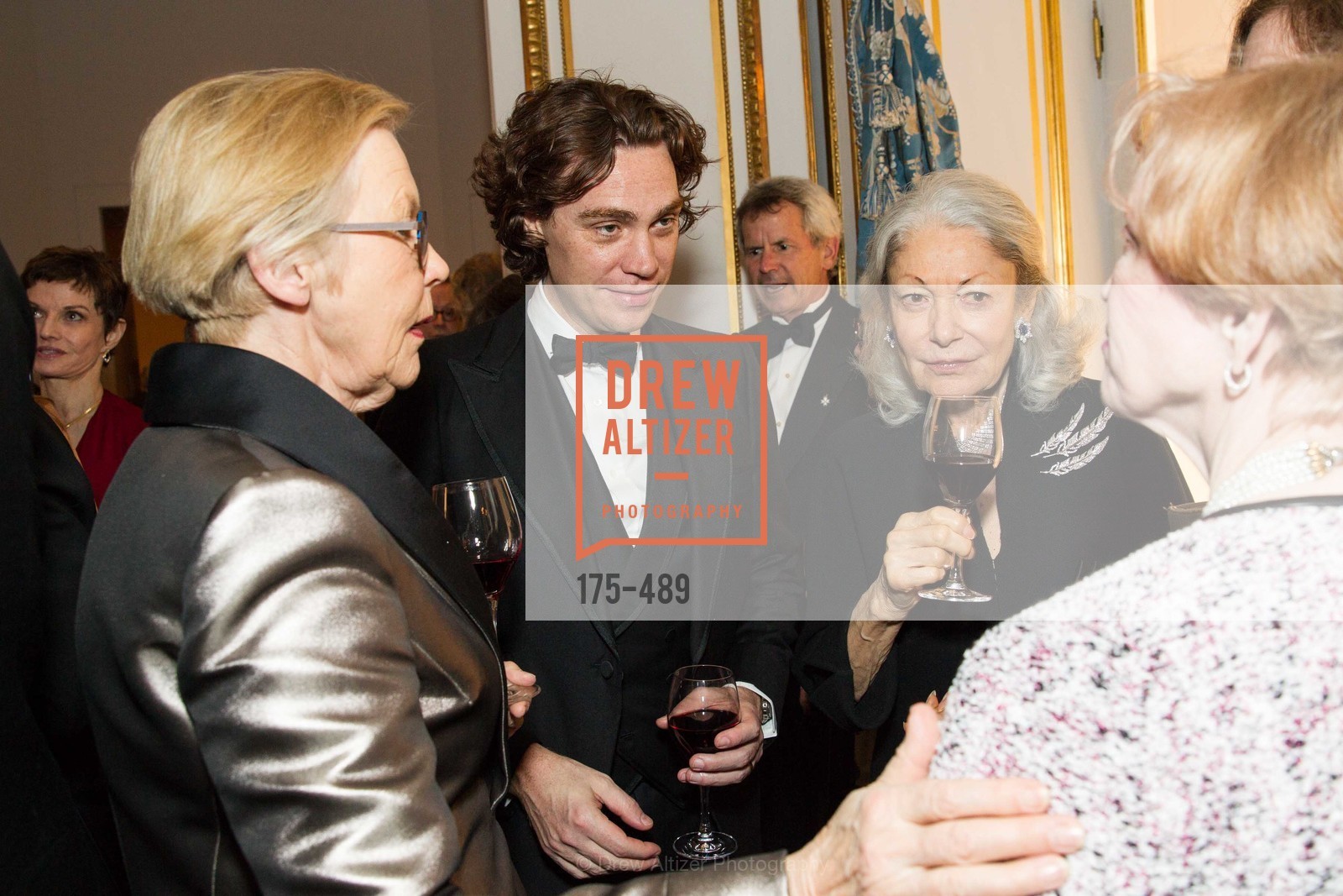 Barbro Osher, Jay Fielden, Denise Hale, The Salon Doré from the Hôtel de La Trémoille Private Dinner, US. The Battery, April 1st, 2014,Drew Altizer, Drew Altizer Photography, full-service agency, private events, San Francisco photographer, photographer california