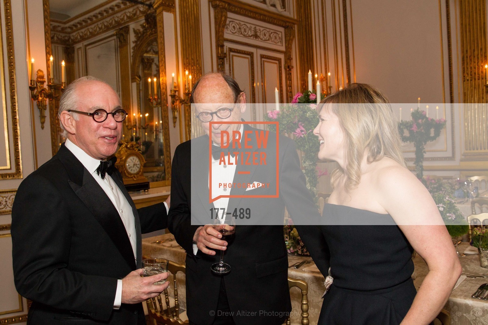Andrew Skurman, Bernard Osher, Maria Santangelo, The Salon Doré from the Hôtel de La Trémoille Private Dinner, US. The Battery, April 1st, 2014,Drew Altizer, Drew Altizer Photography, full-service agency, private events, San Francisco photographer, photographer california