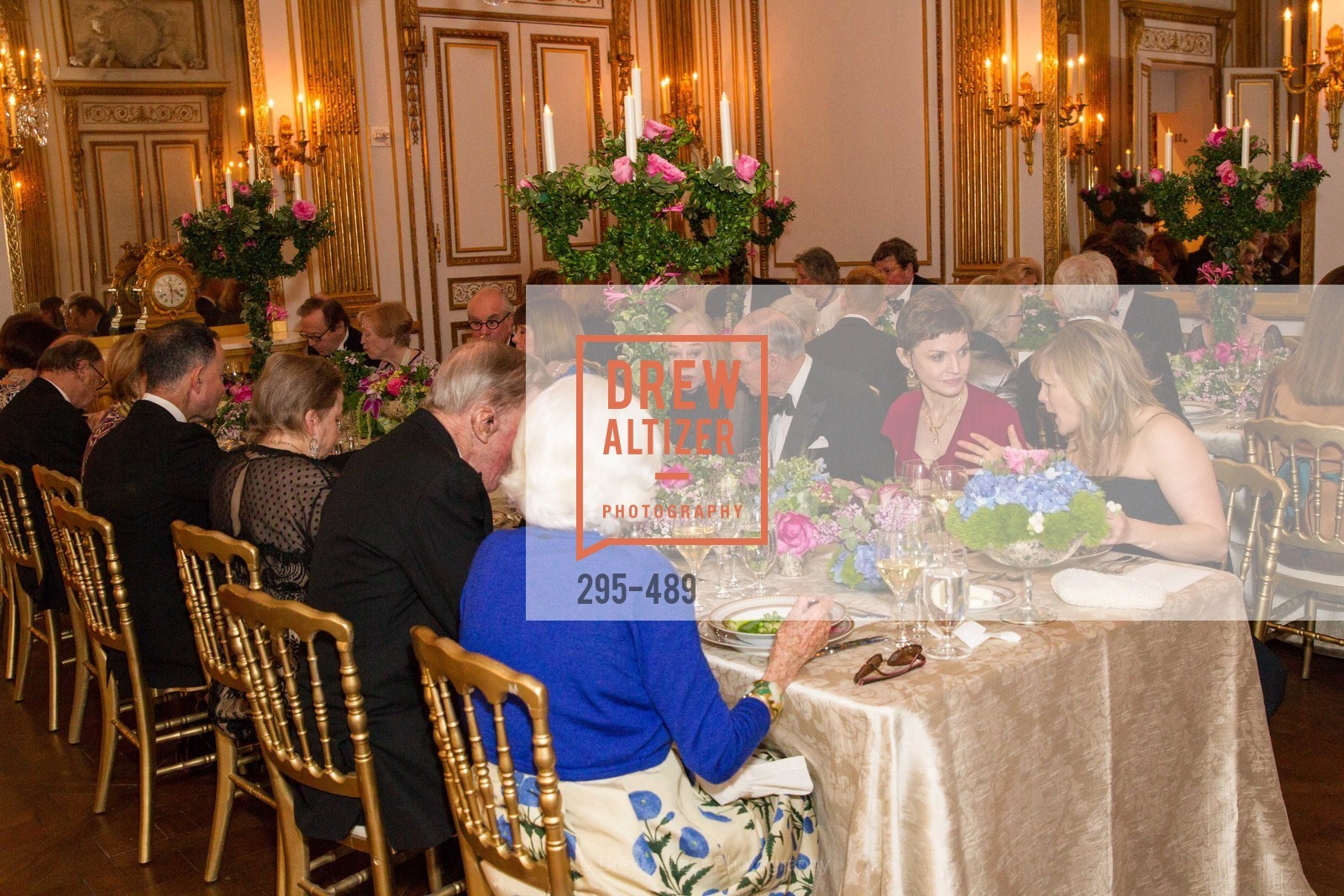 Gretchen Kimball, Richard Goss, Denise Littlefield Sobel, Maria Santangelo, The Salon Doré from the Hôtel de La Trémoille Private Dinner, US. The Battery, April 1st, 2014