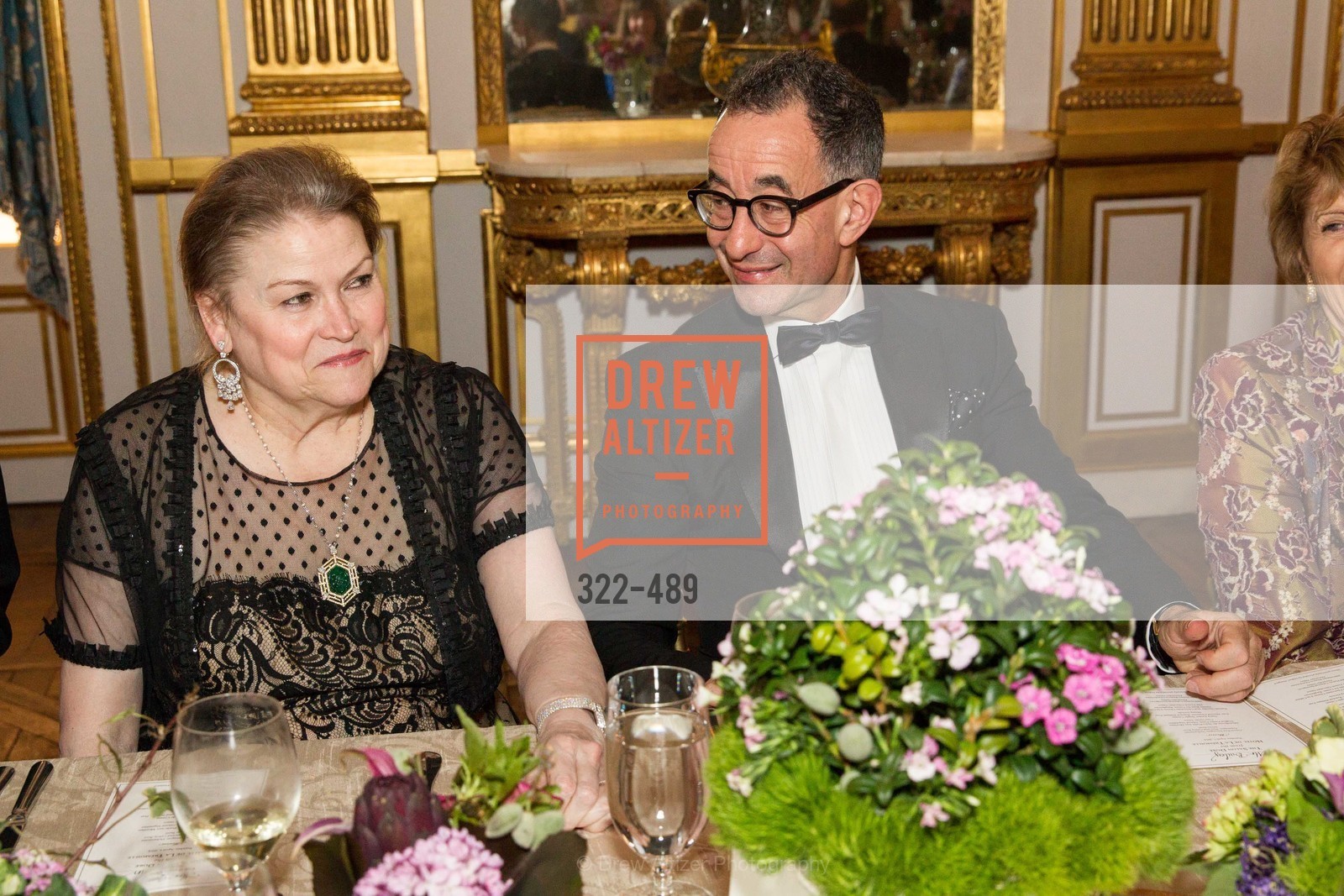 Cynthia Gunn, Colin Bailey, The Salon Doré from the Hôtel de La Trémoille Private Dinner, US. The Battery, April 1st, 2014,Drew Altizer, Drew Altizer Photography, full-service agency, private events, San Francisco photographer, photographer california
