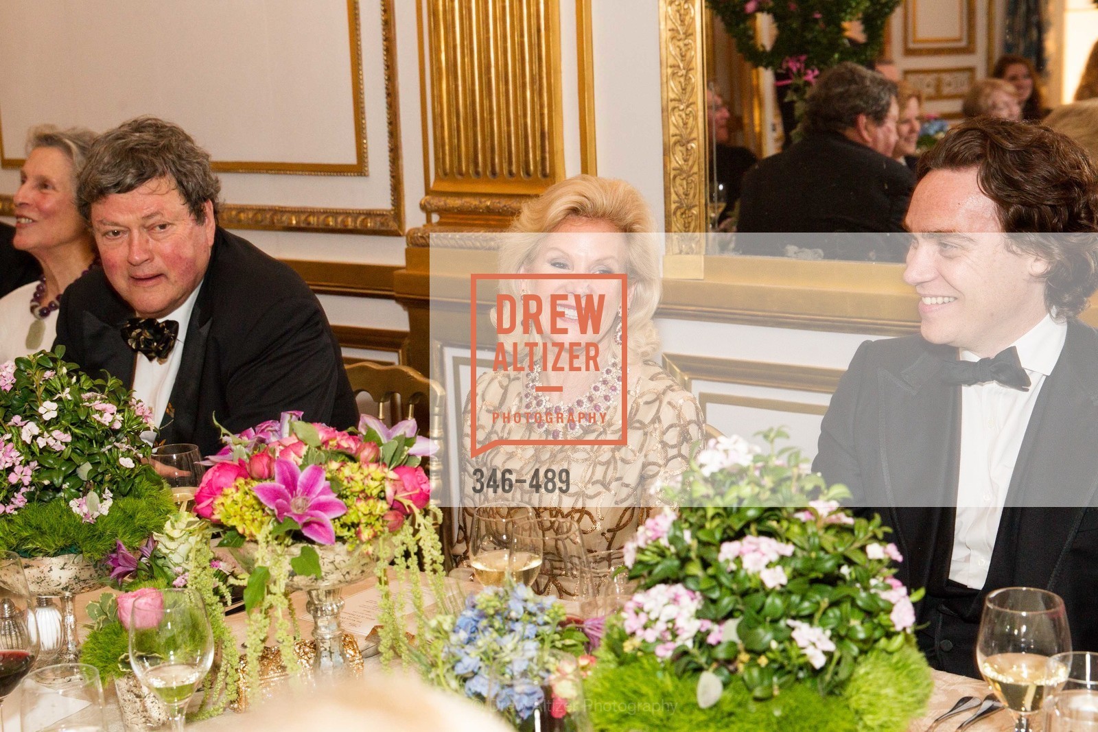 John Gunn, Dede Wilsey, Jay Fielden, The Salon Doré from the Hôtel de La Trémoille Private Dinner, US. The Battery, April 1st, 2014,Drew Altizer, Drew Altizer Photography, full-service agency, private events, San Francisco photographer, photographer california