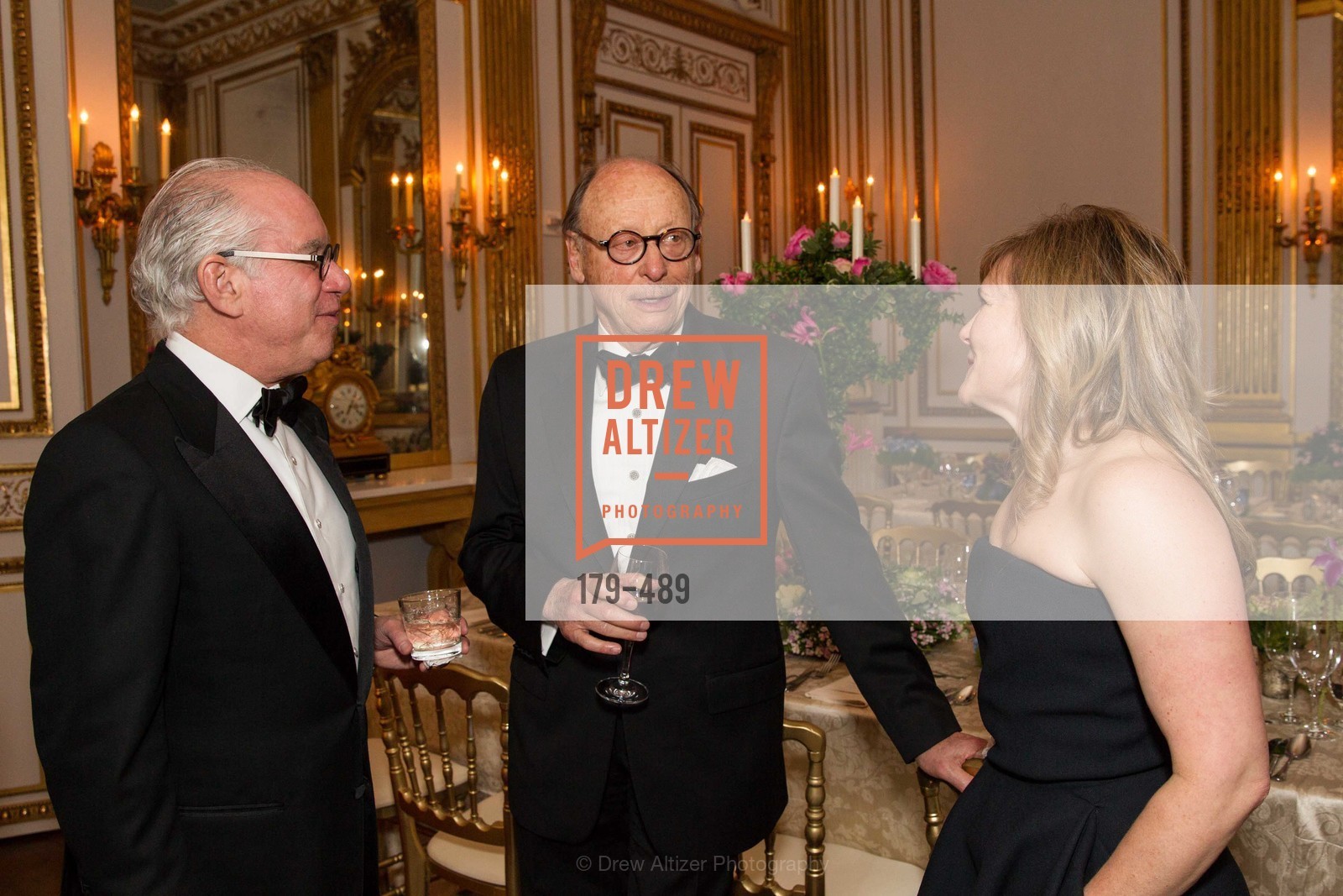 Andrew Skurman, Bernard Osher, Maria Santangelo, The Salon Doré from the Hôtel de La Trémoille Private Dinner, US. The Battery, April 1st, 2014,Drew Altizer, Drew Altizer Photography, full-service agency, private events, San Francisco photographer, photographer california