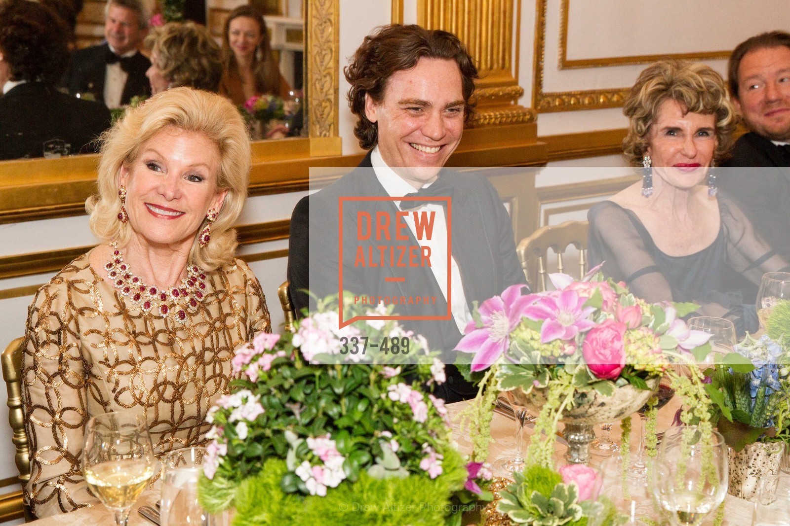 Dede Wilsey, Jay Fielden, Lucy Hamilton, The Salon Doré from the Hôtel de La Trémoille Private Dinner, US. The Battery, April 1st, 2014,Drew Altizer, Drew Altizer Photography, full-service agency, private events, San Francisco photographer, photographer california