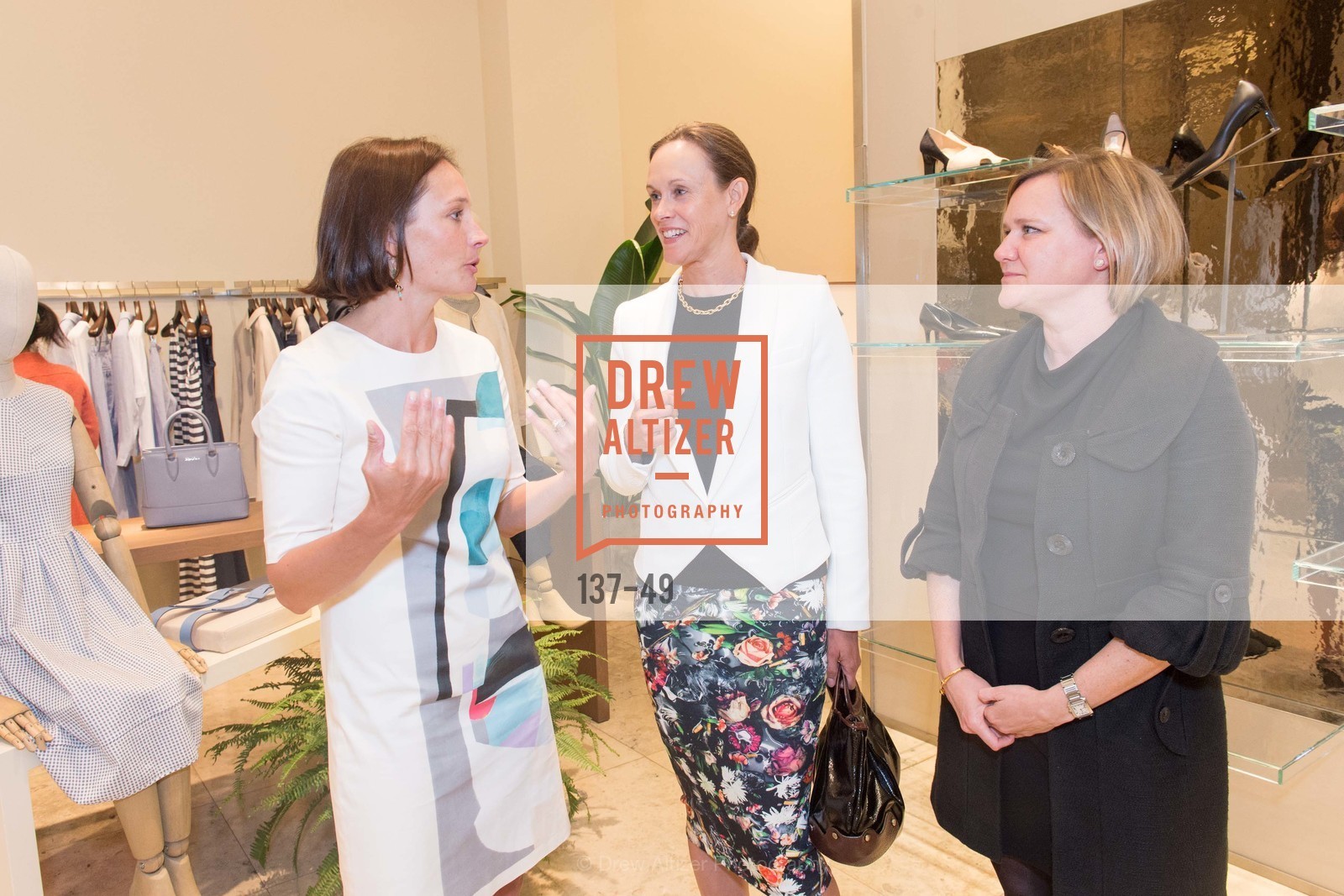 Betsy McDermott, Karen Flynn, Brandy Vause, Luncheon Hosted by Max Mara, Max Mara. 175 Post St, San Francisco, CA 94108, Photo #137-49 Betsy McDermott, Karen Flynn, Brandy Vause, Photo #137-49