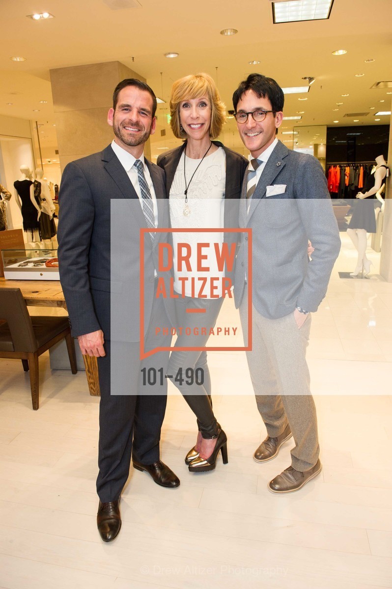 Ryan Williams, Nancy Kukacka, James Krohn, Nancy Kukacka Hosts Brunello Cucinelli at SAKS FIFTH AVENUE Benefitting New Door Ventures, US. The Battery, April 2nd, 2014,Drew Altizer, Drew Altizer Photography, full-service agency, private events, San Francisco photographer, photographer california